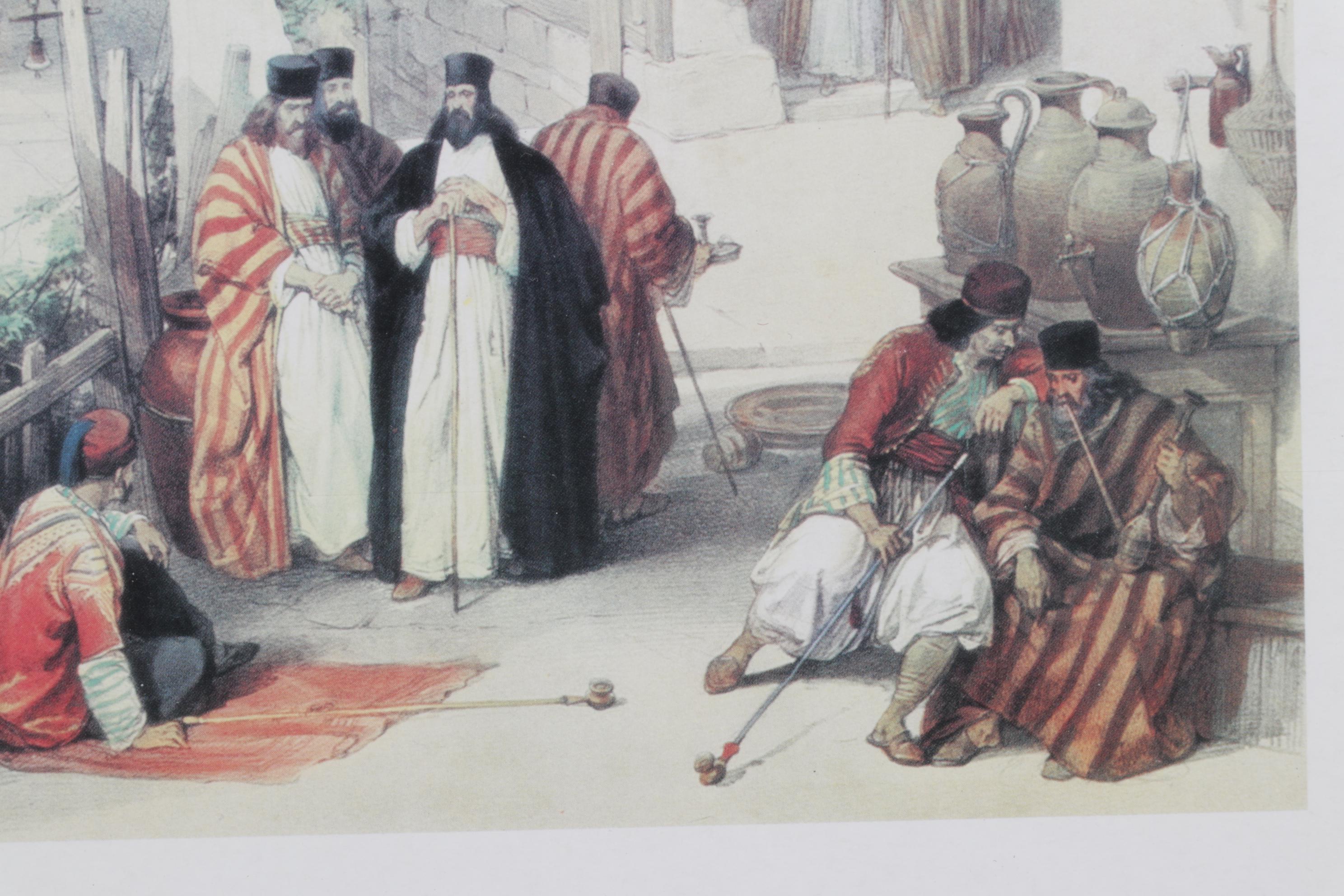 Offset Lithograph After David Roberts "Convent of St. Catherine"