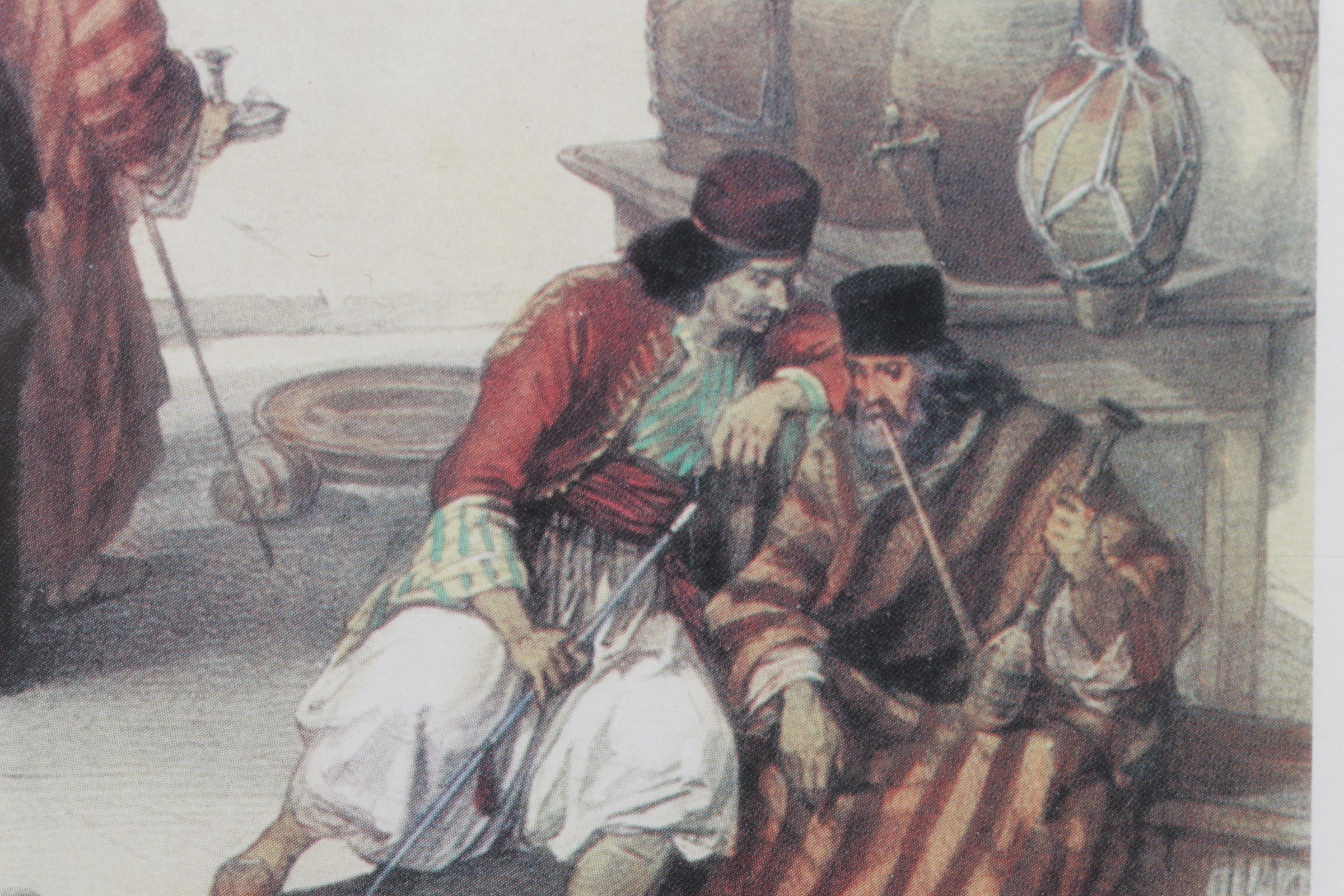 Offset Lithograph After David Roberts "Convent of St. Catherine"