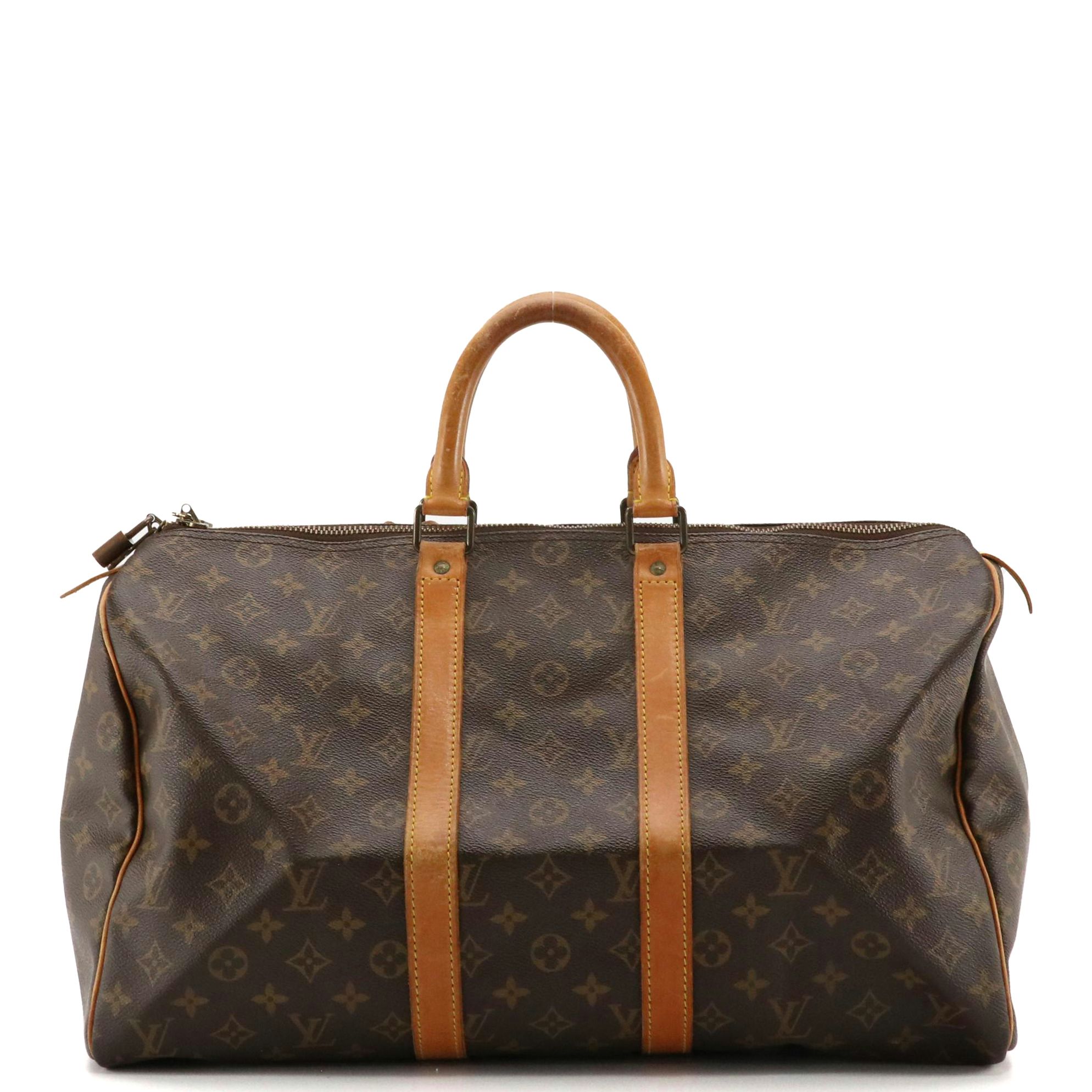 Louis Vuitton Keep all 45 in Monogram Canvas and Leather Trim
