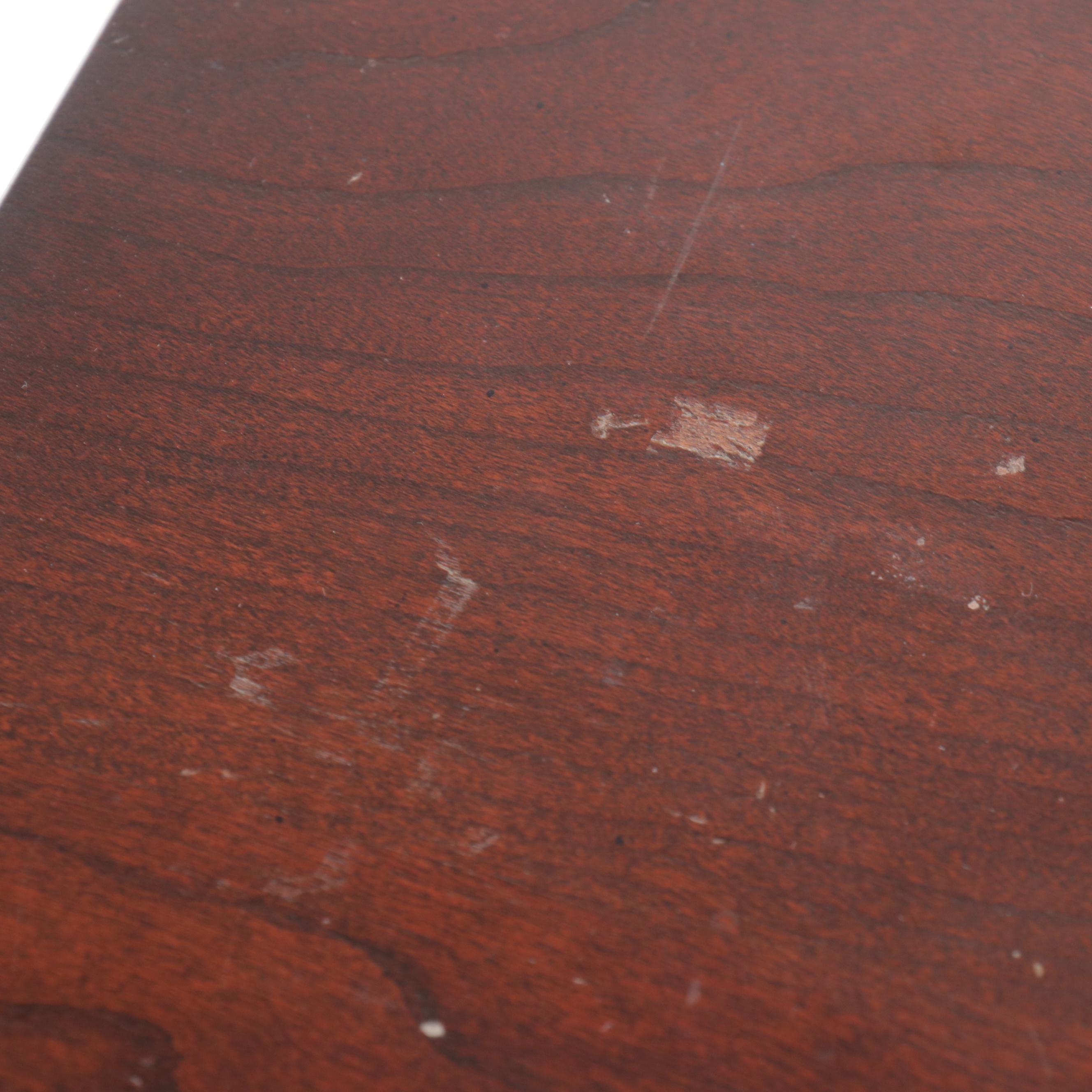 Mahogany Two-Drawer Filing Cabiet with Cabinet