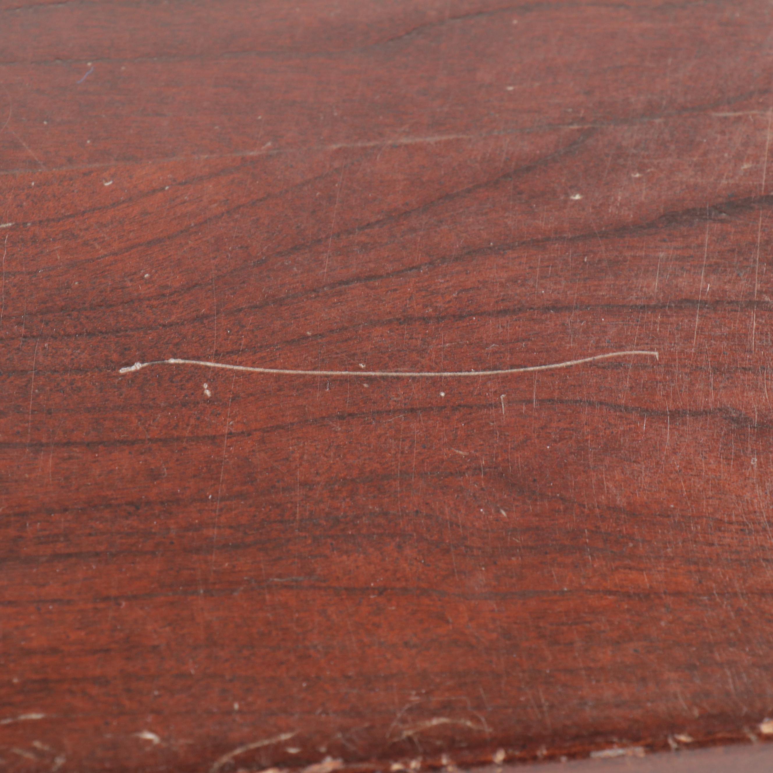 Mahogany Two-Drawer Filing Cabiet with Cabinet