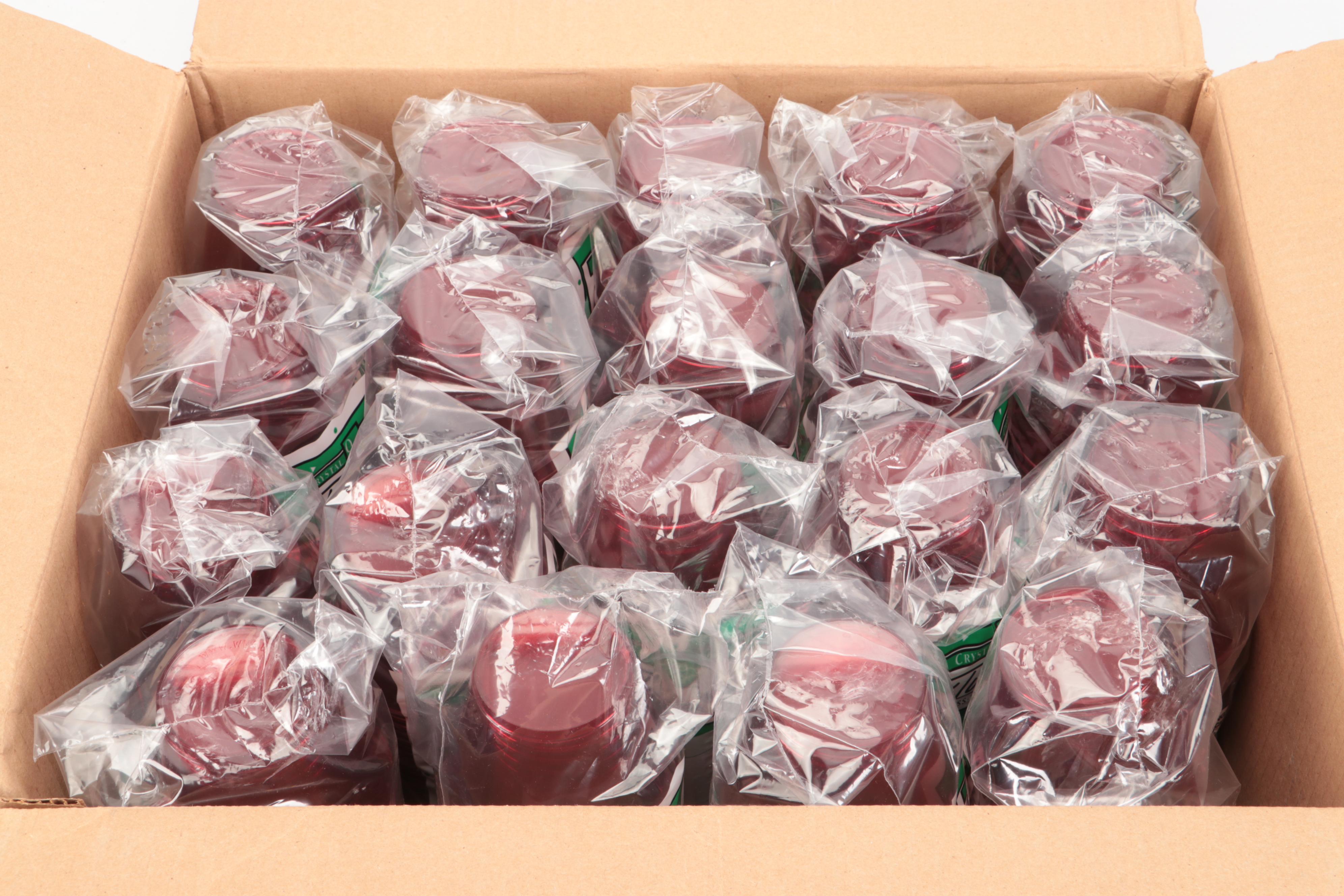 Red Plastic Tumblers with Paper Plates and Other Party Supplies