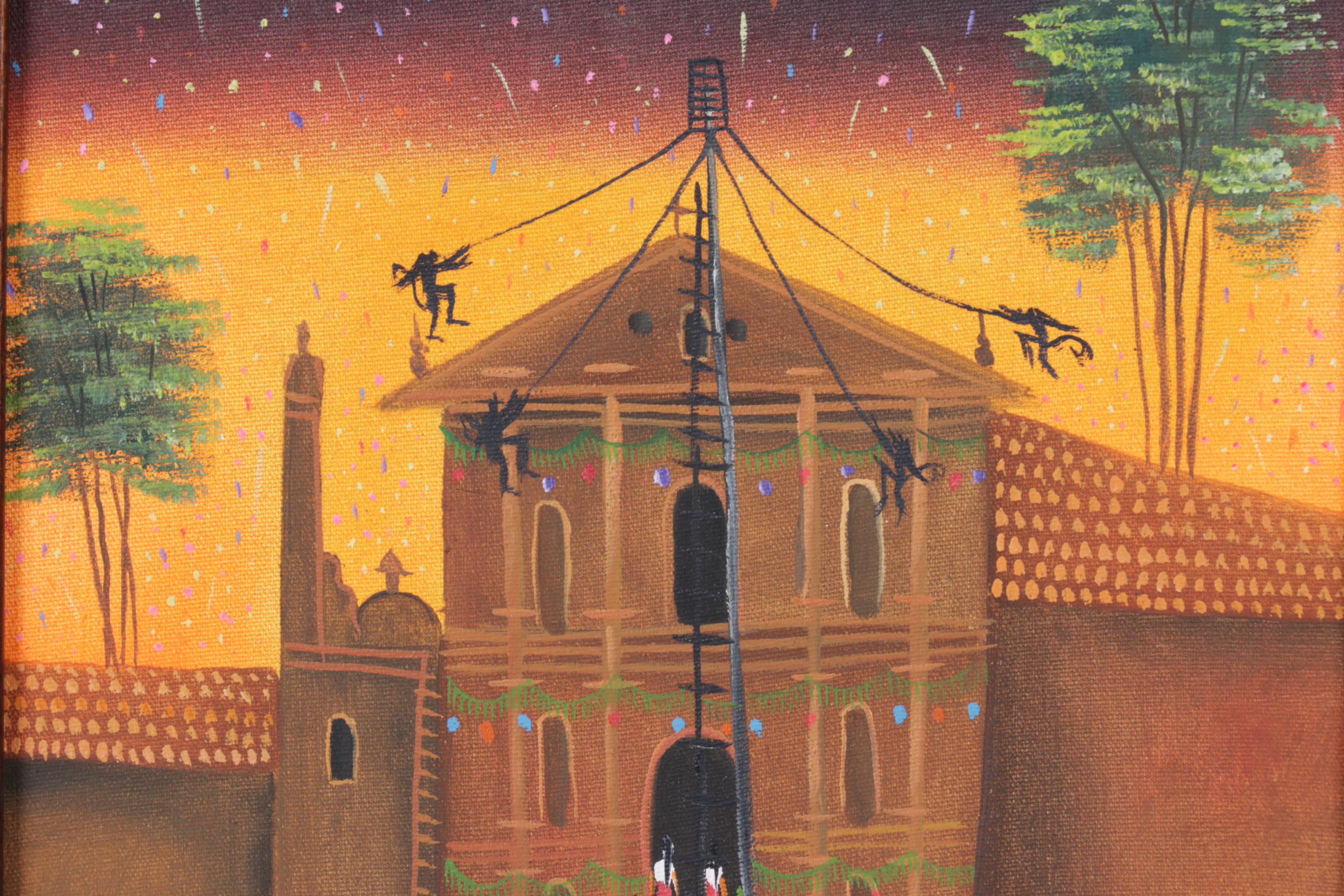 "Palo Volador" Oil On Canvas Painting