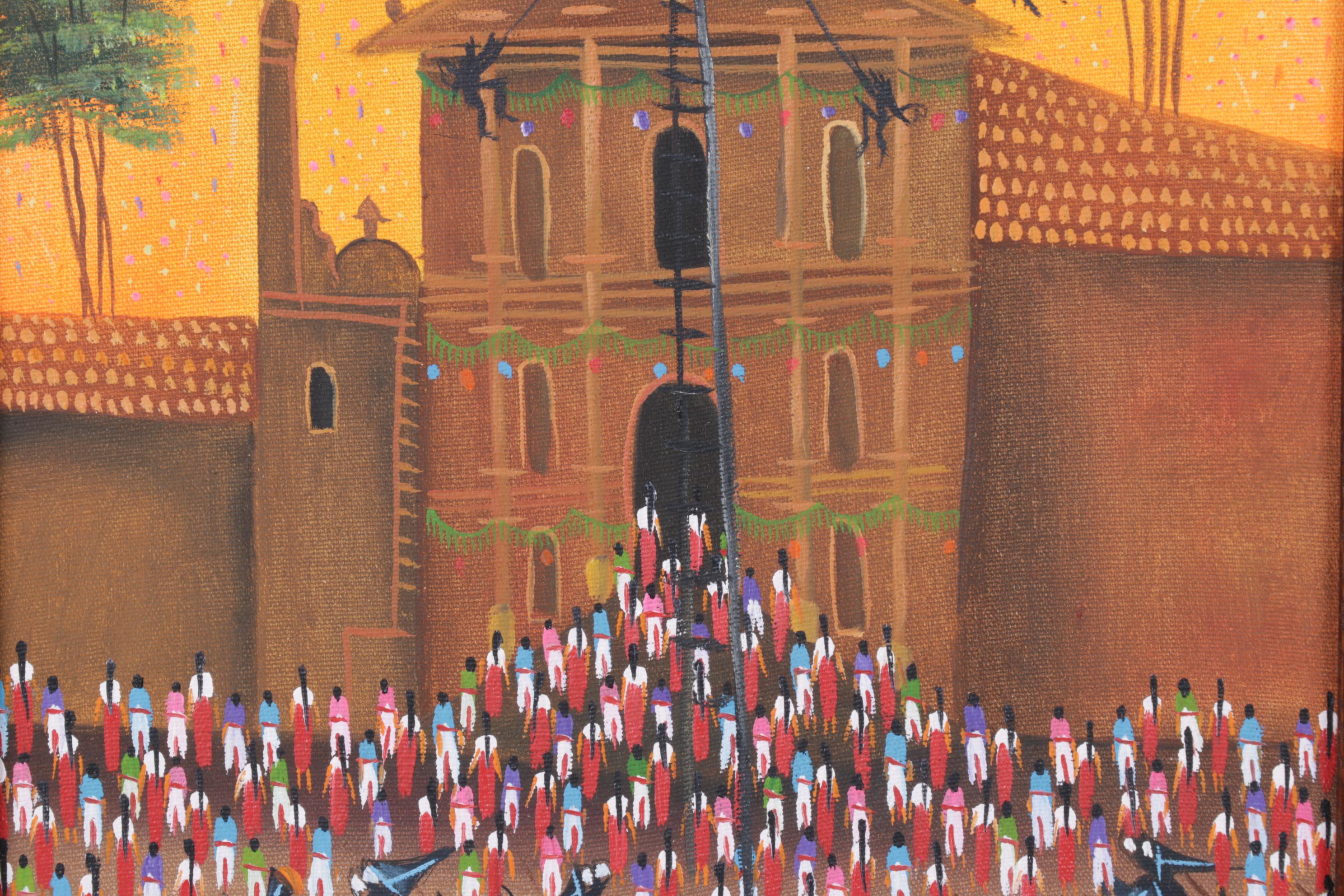 "Palo Volador" Oil On Canvas Painting