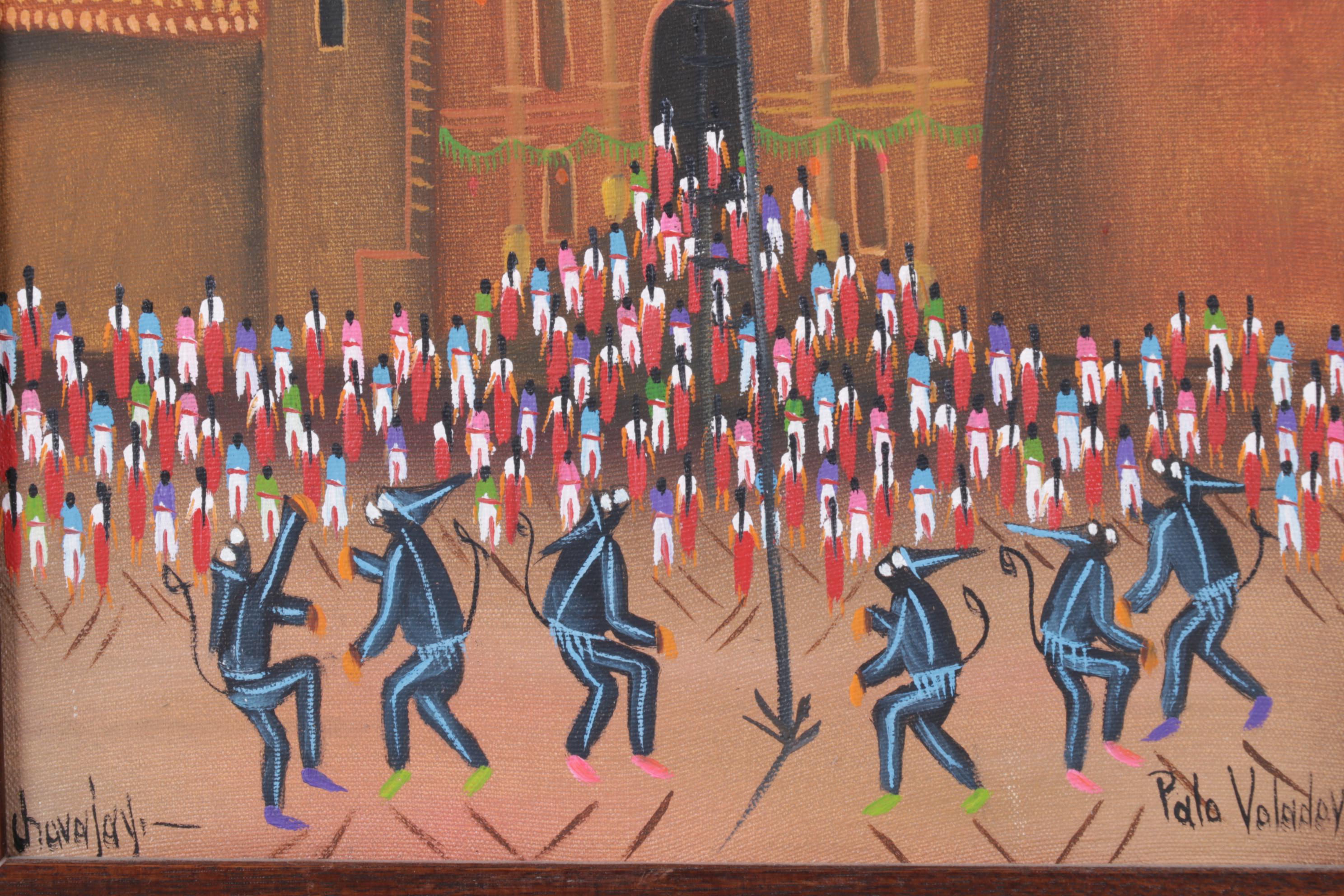 "Palo Volador" Oil On Canvas Painting