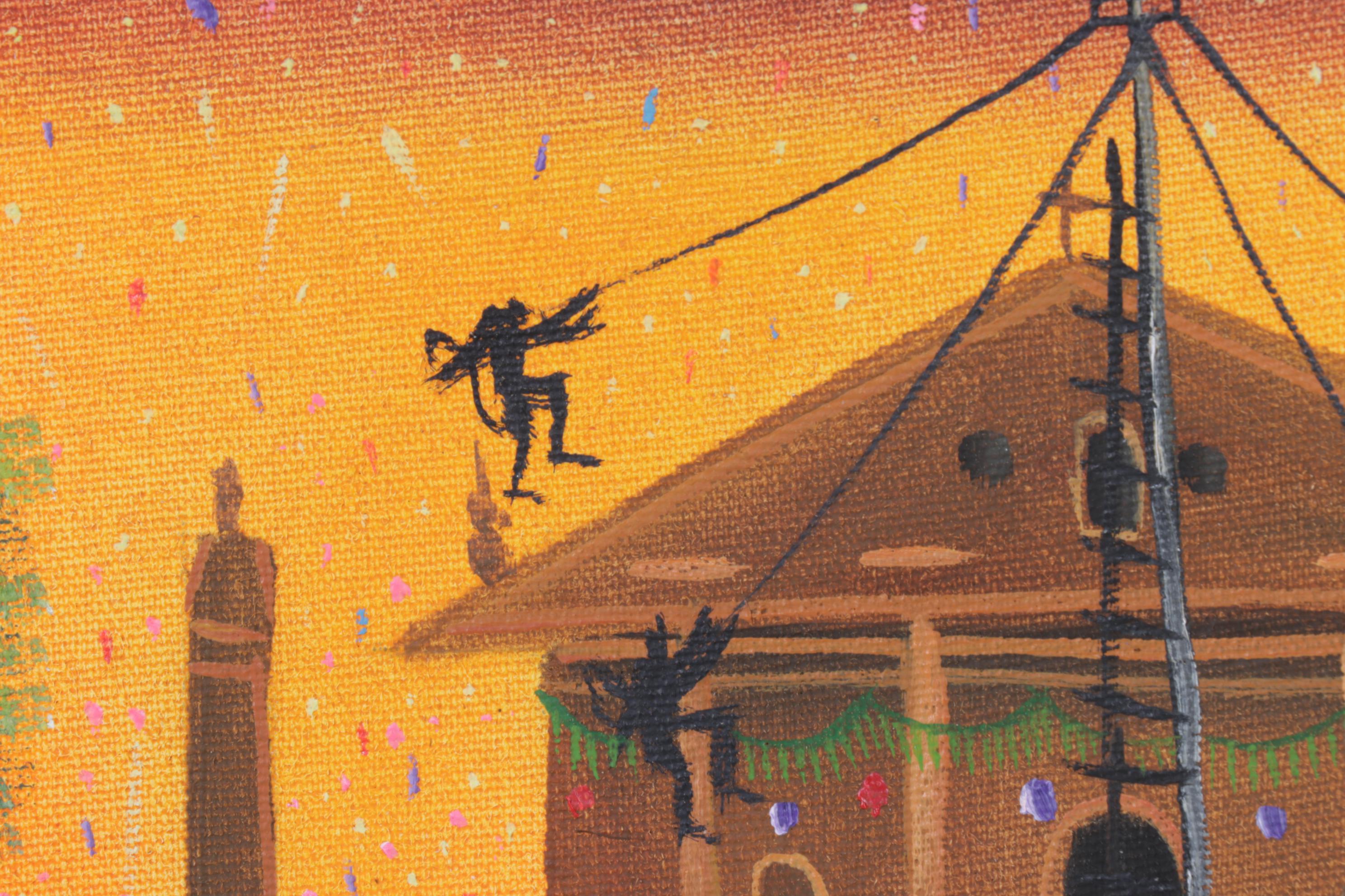 "Palo Volador" Oil On Canvas Painting