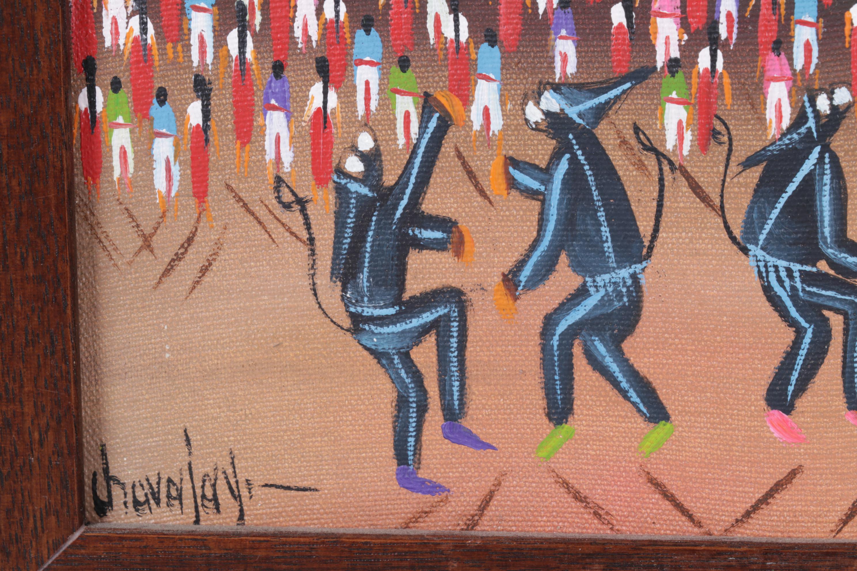 "Palo Volador" Oil On Canvas Painting