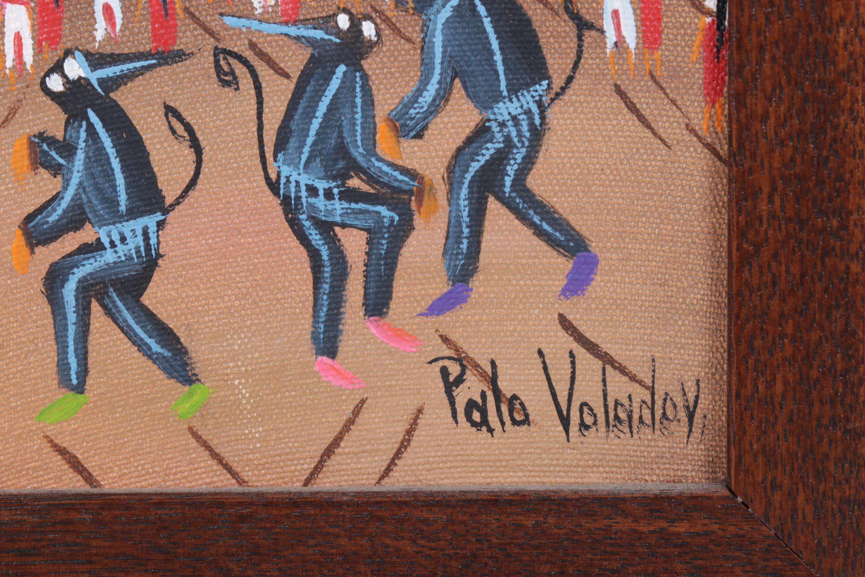 "Palo Volador" Oil On Canvas Painting