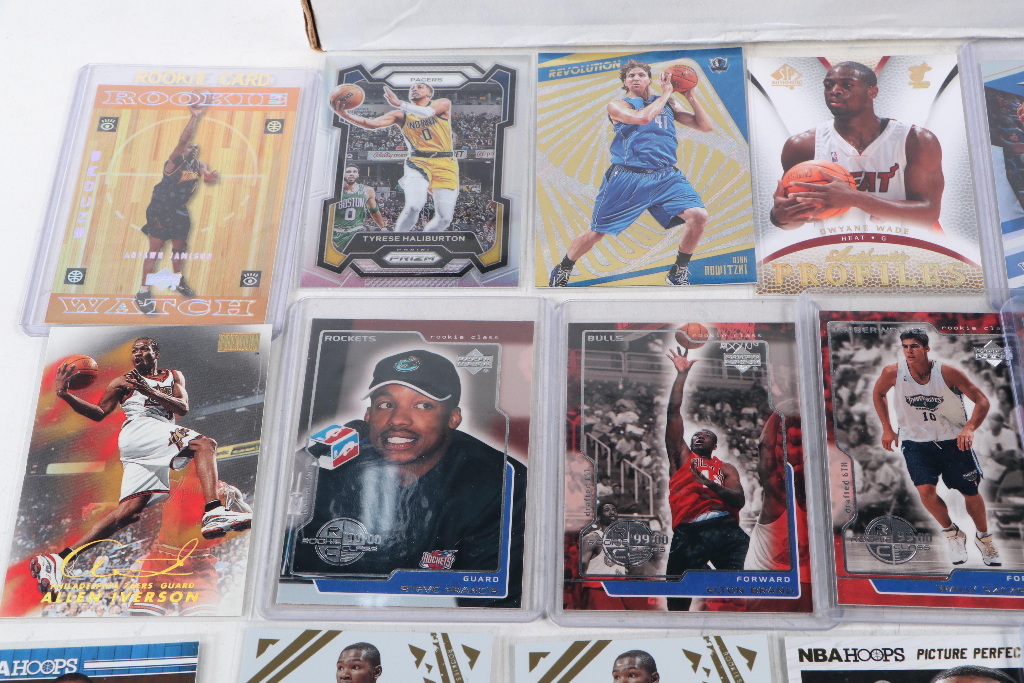 Topps Chrome with Other Basketball Cards Featuring Kevin Durant and More
