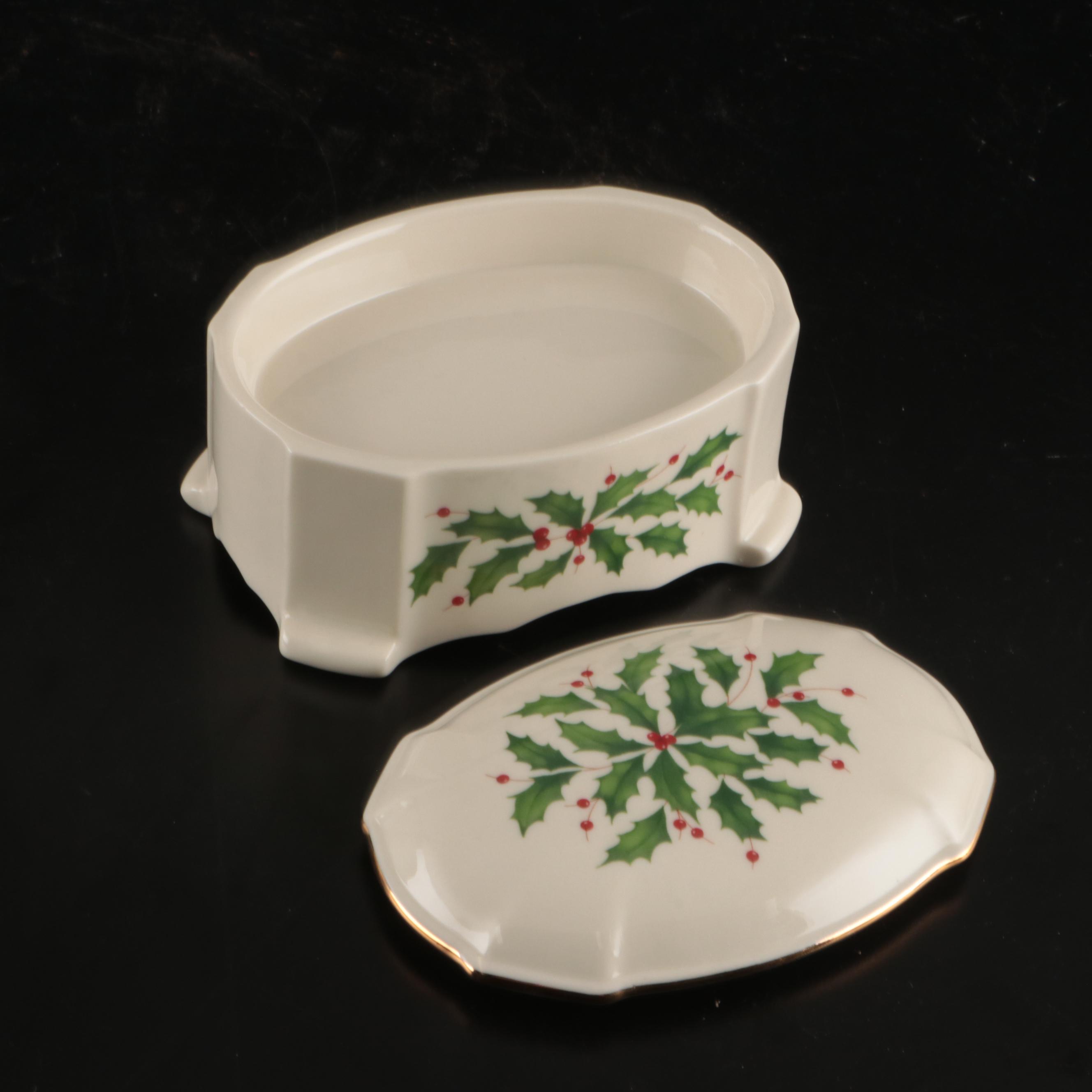 Lenox "Holiday Nouveau" Porcelain Bowl, "Holiday" Music Box, and More Décor