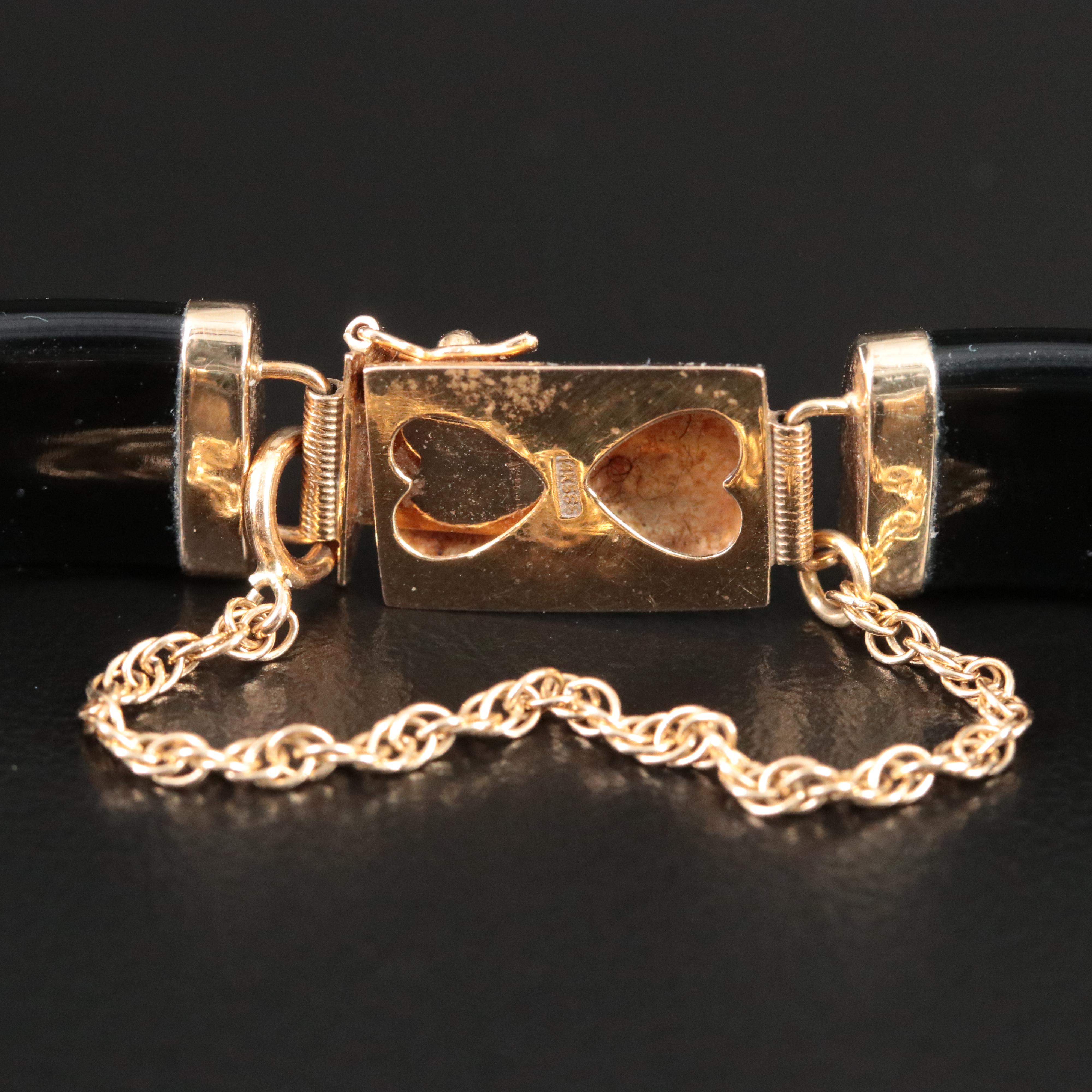 14K Black Onyx Bracelet