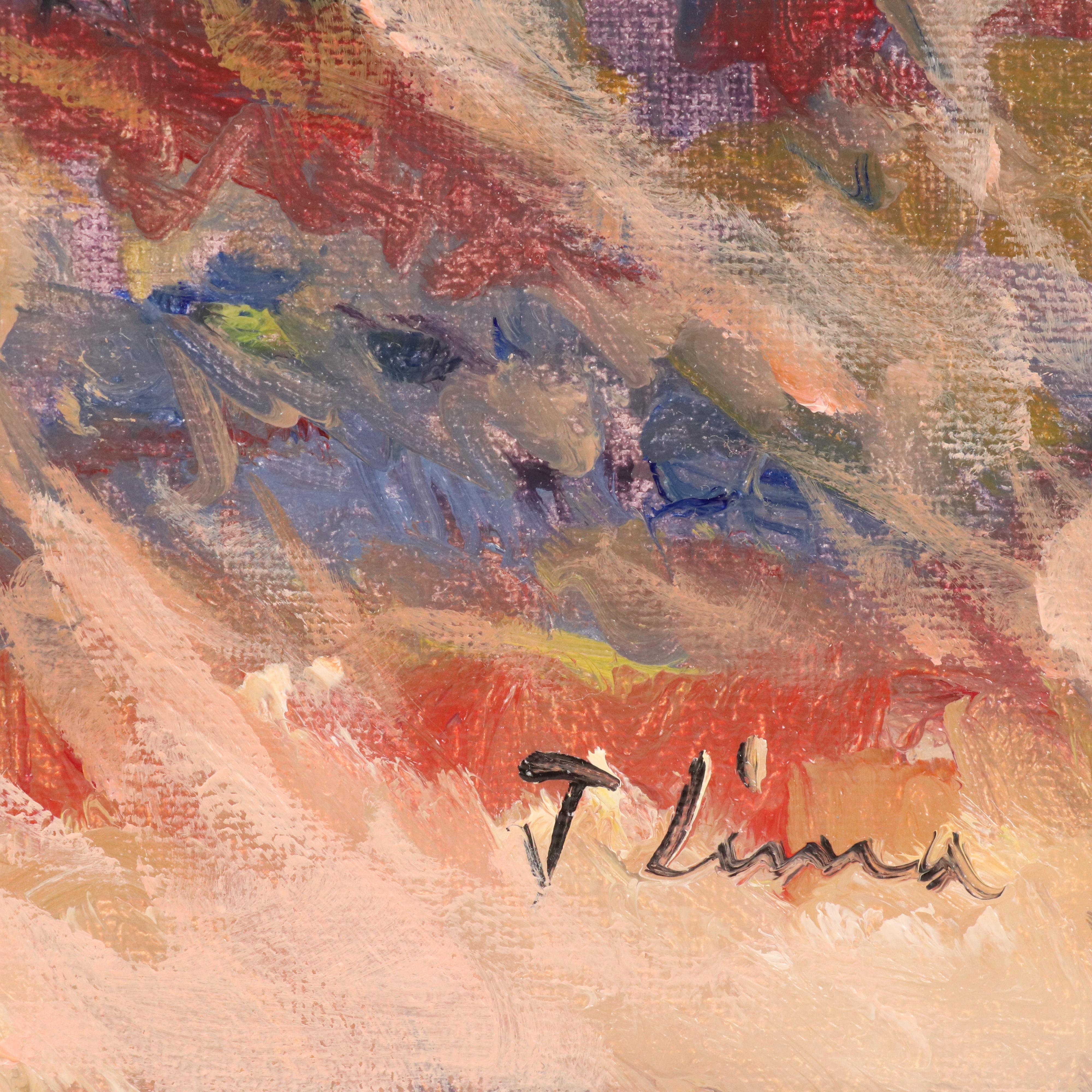 José M. Lima Stylized Landscape Oil Painting, 2025