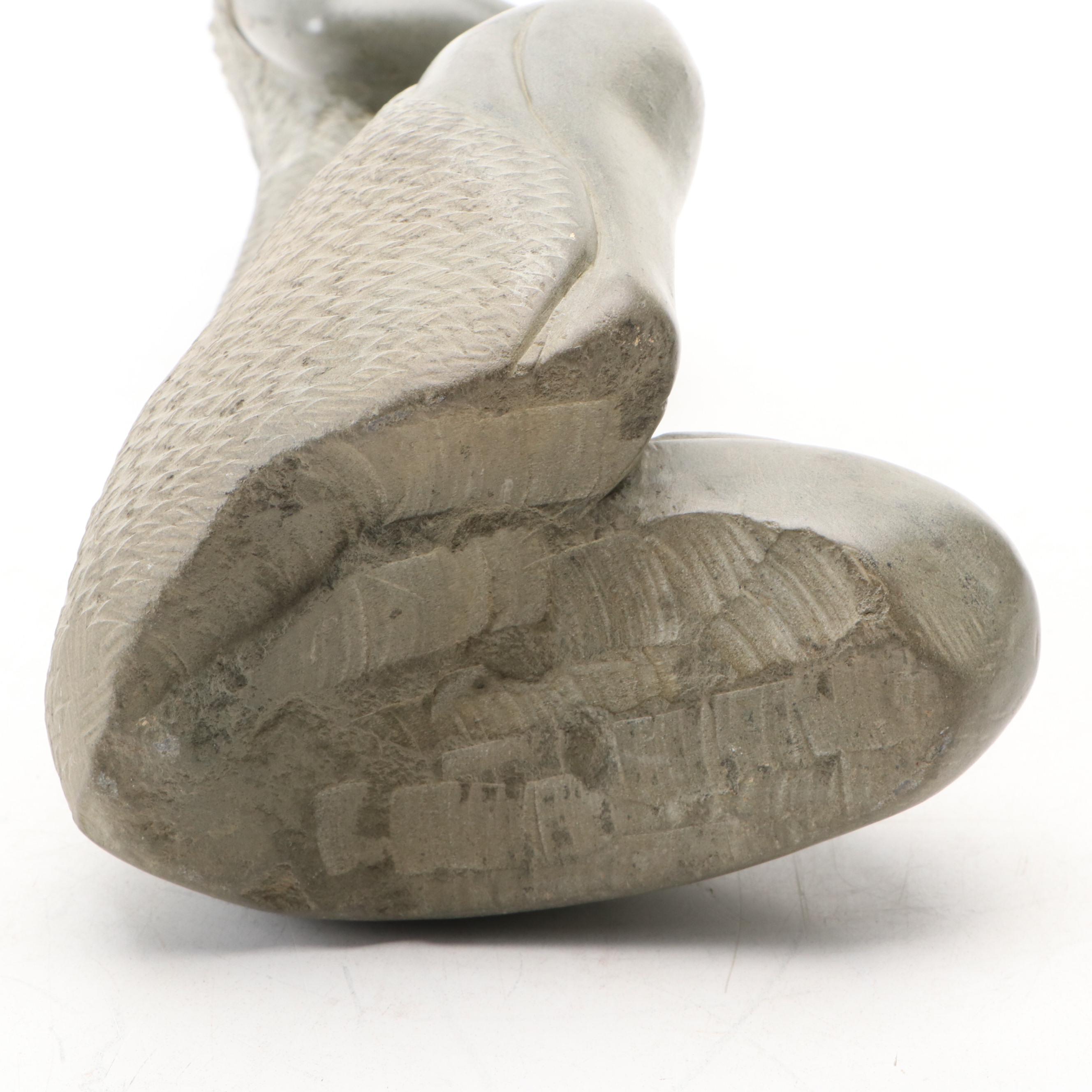 Shona Soapstone Mother and Child Sculpture