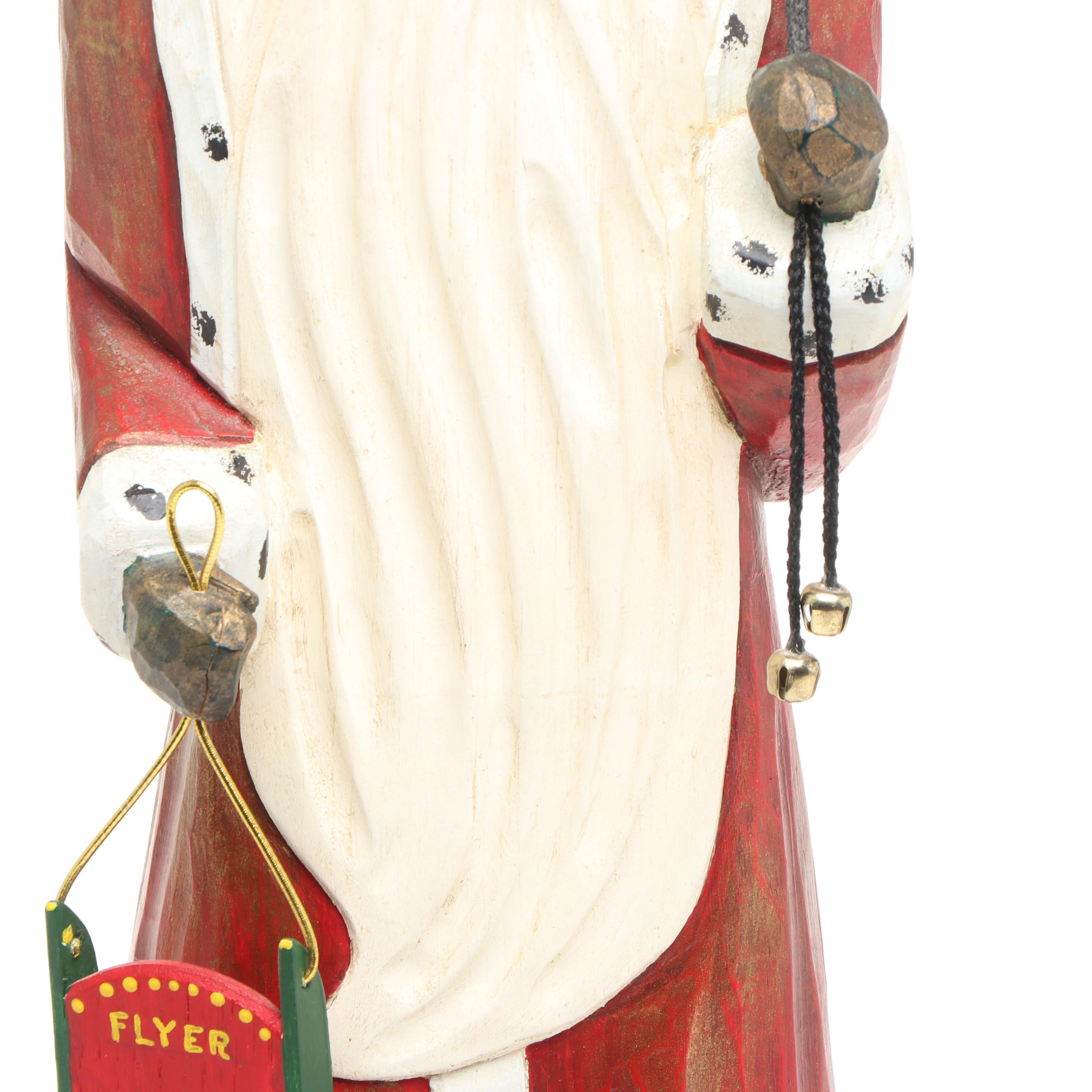 Dick Rolander Wooden Santa Claus Figurine, 1994