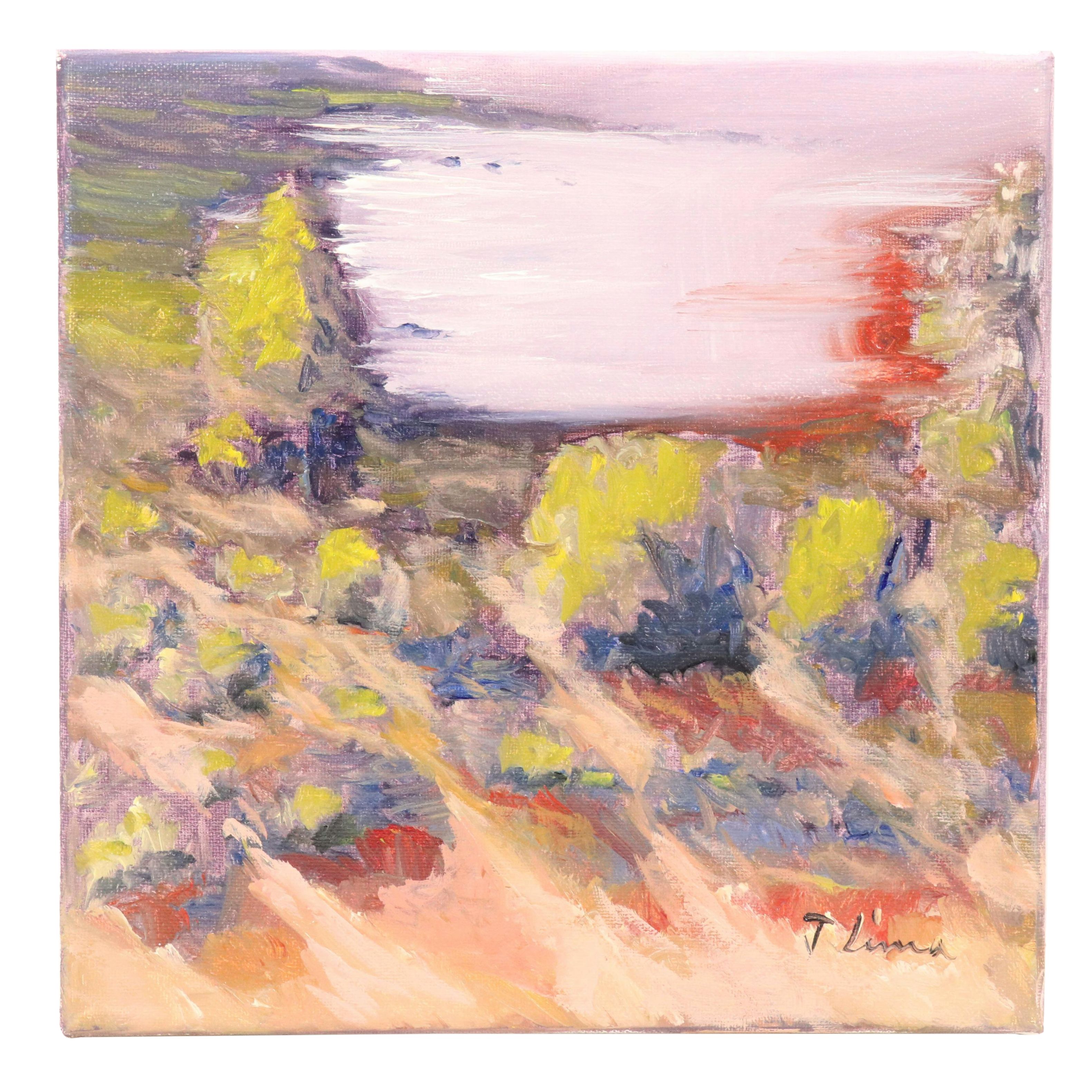 José M. Lima Stylized Landscape Oil Painting, 2025