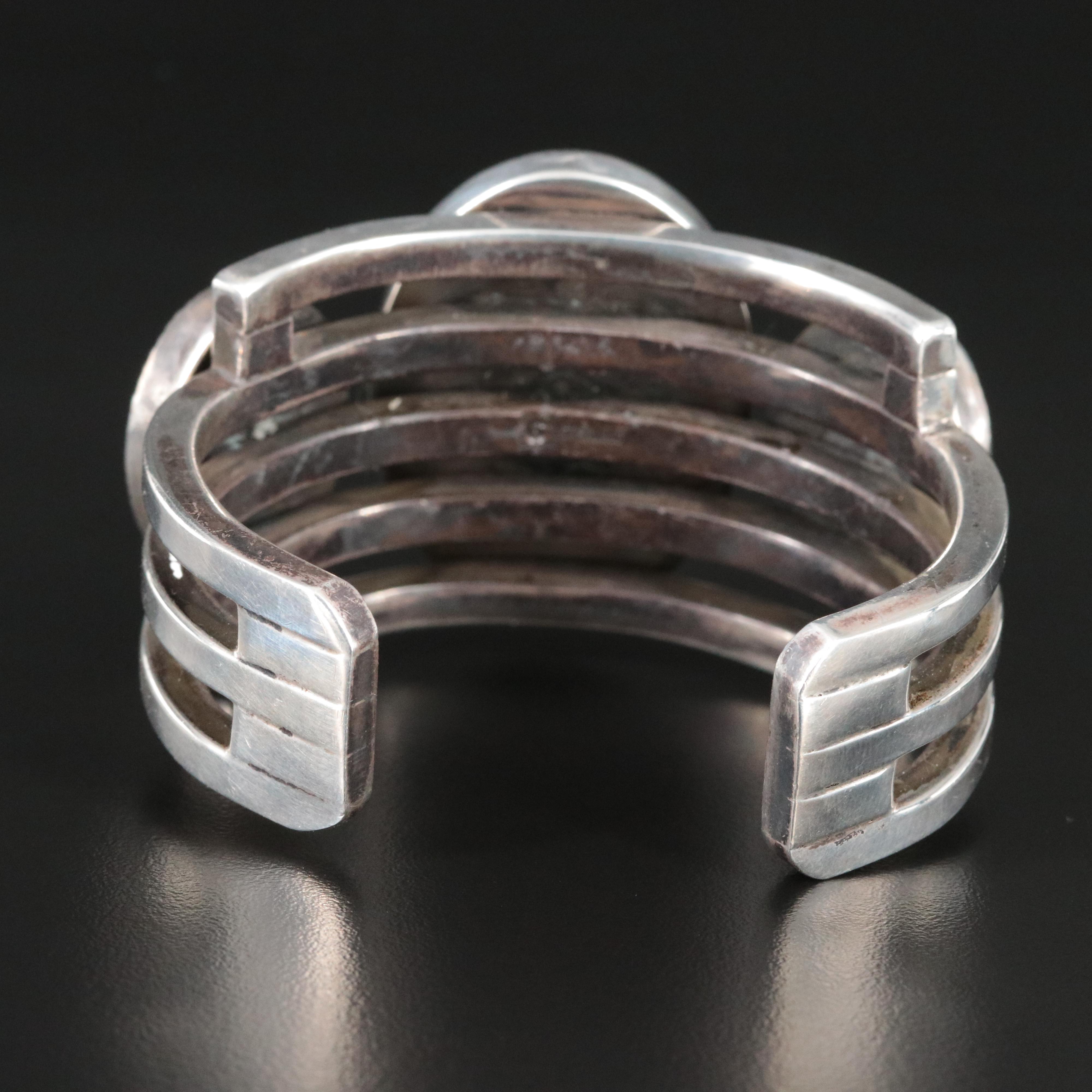 Artisan Sterling Agate Cuff