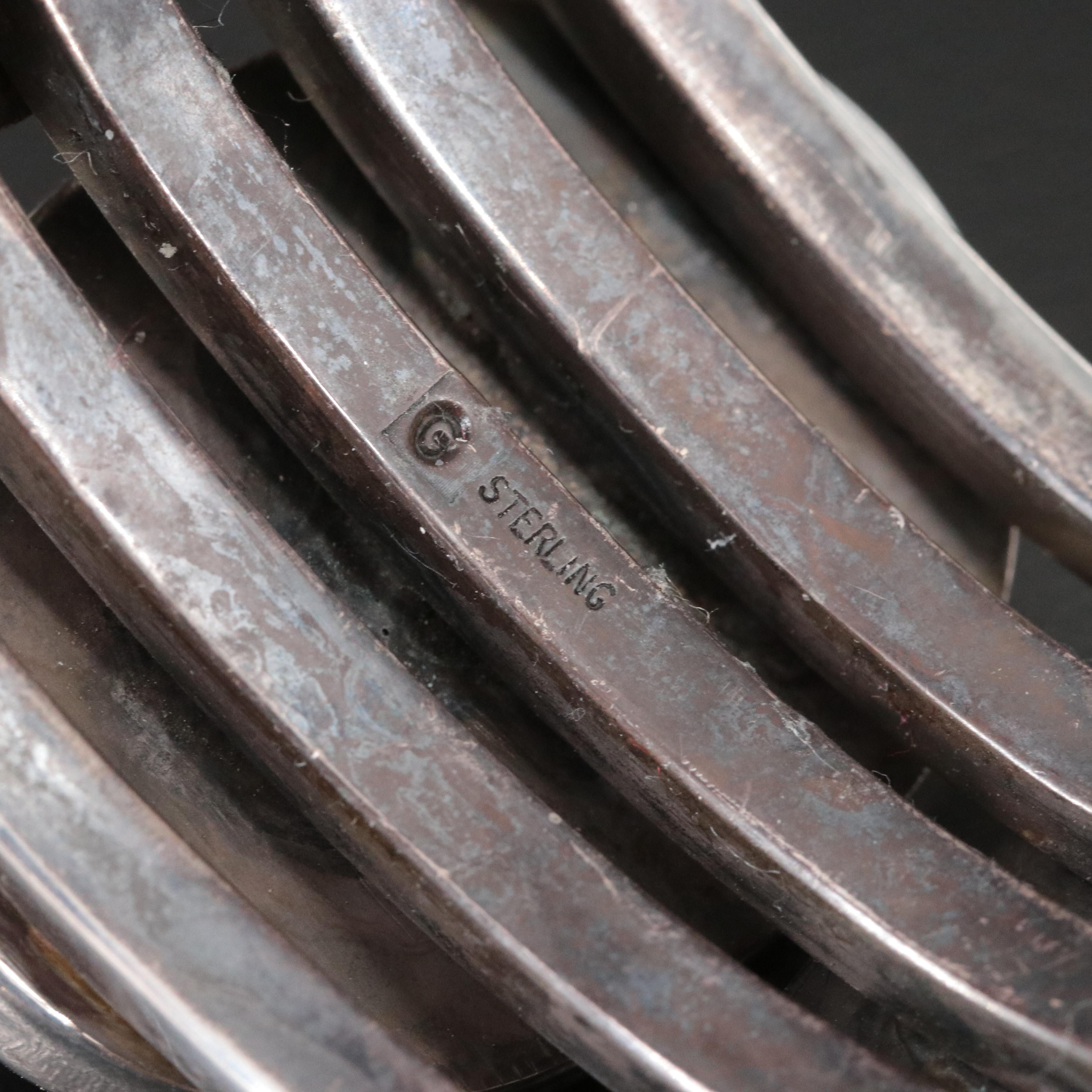 Artisan Sterling Agate Cuff