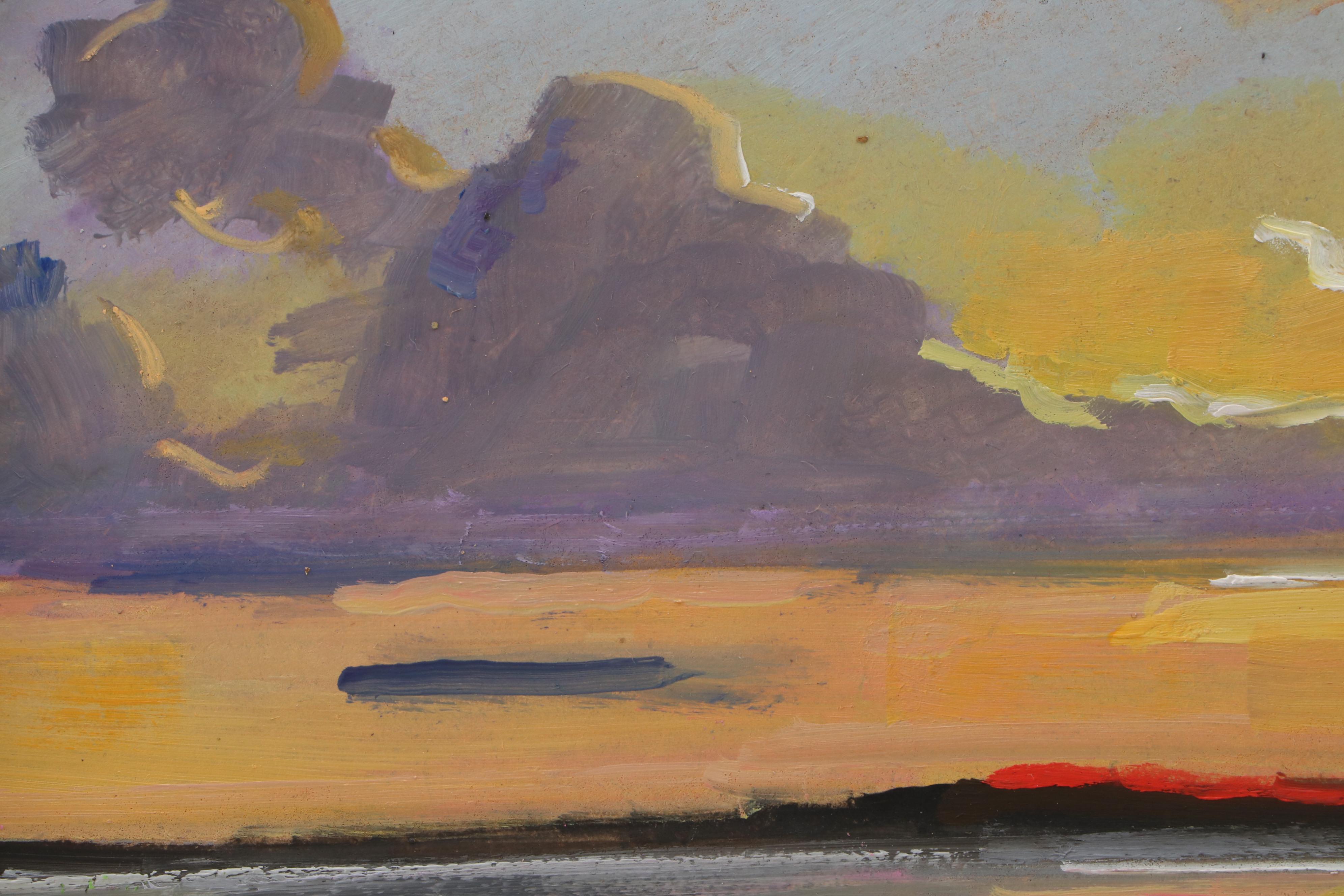 Natalia Demenko Sunset Landscape Oil Painting, 21st Century