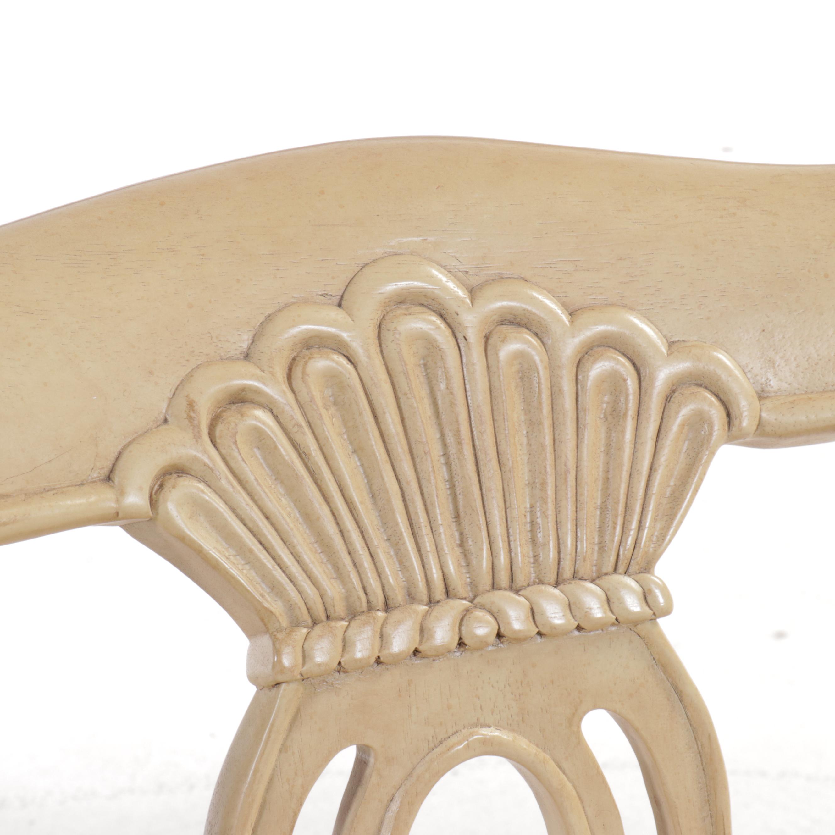 Nine Piece Dining Set Column Pedestal Dining Table with Glass Top