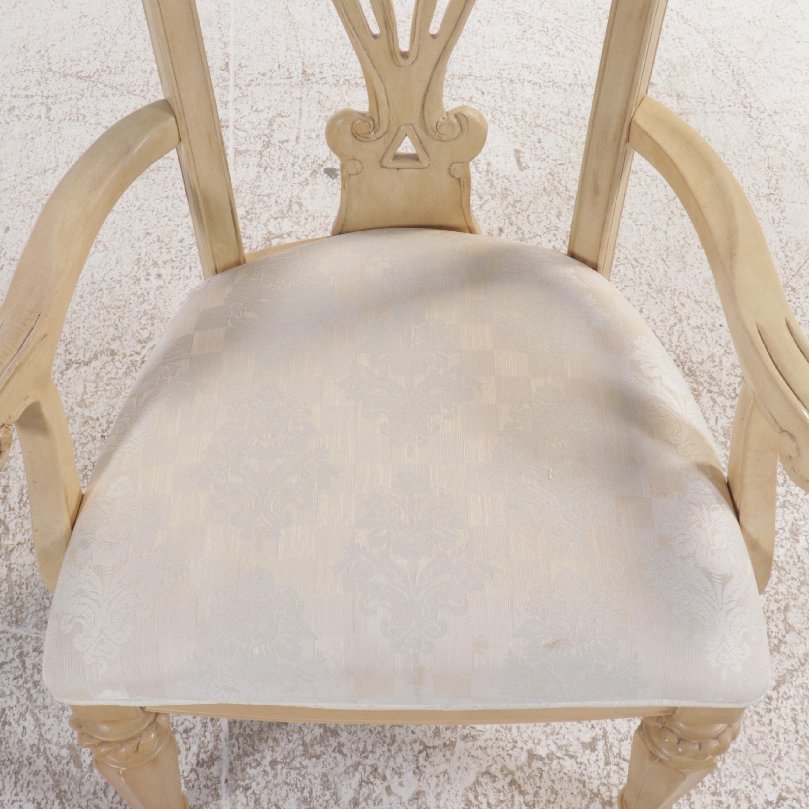 Nine Piece Dining Set Column Pedestal Dining Table with Glass Top