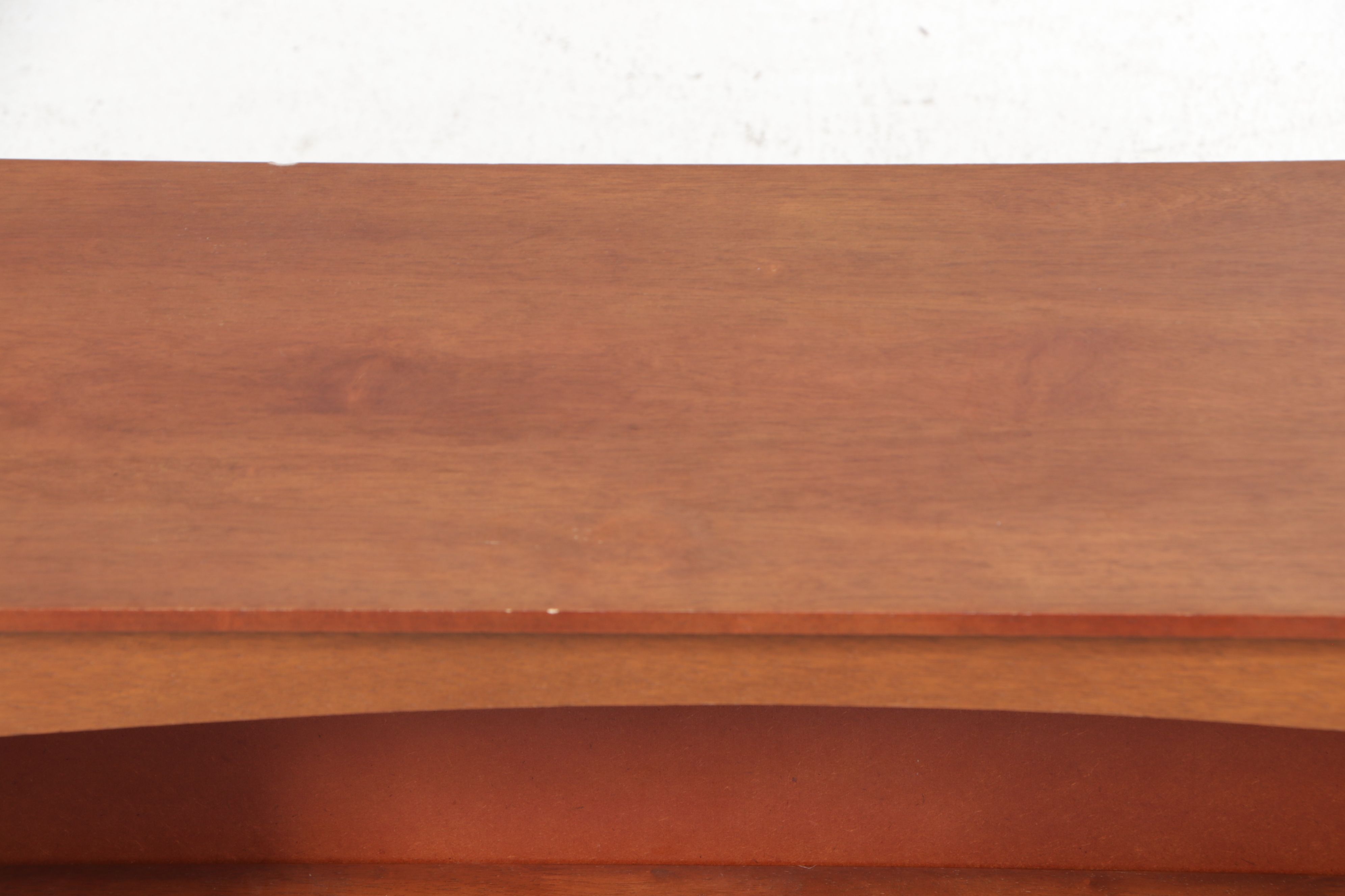 Shaker Style Walnut Two-Shelf Bookcase