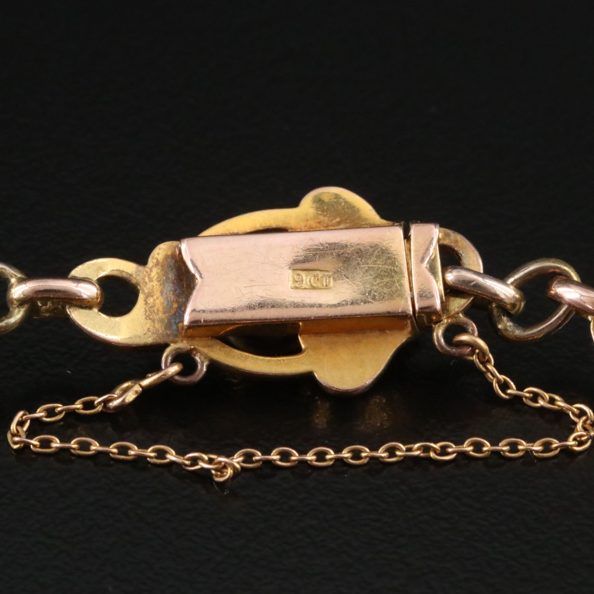 Antique 9K Citrine Ivy Bracelet