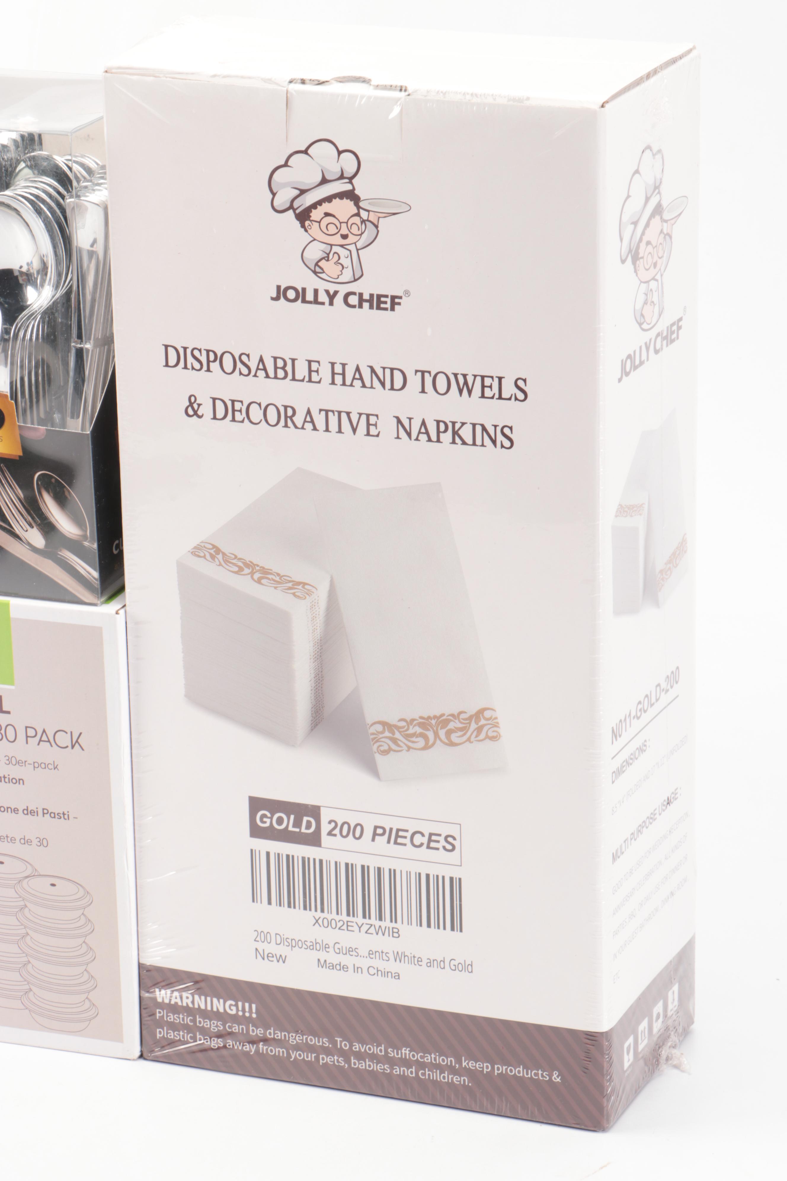 Disposable Plates with Other Party Supplies