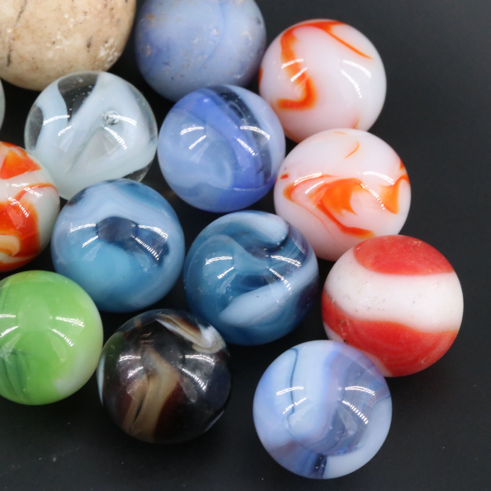 Glass and Stone Marbles Collection