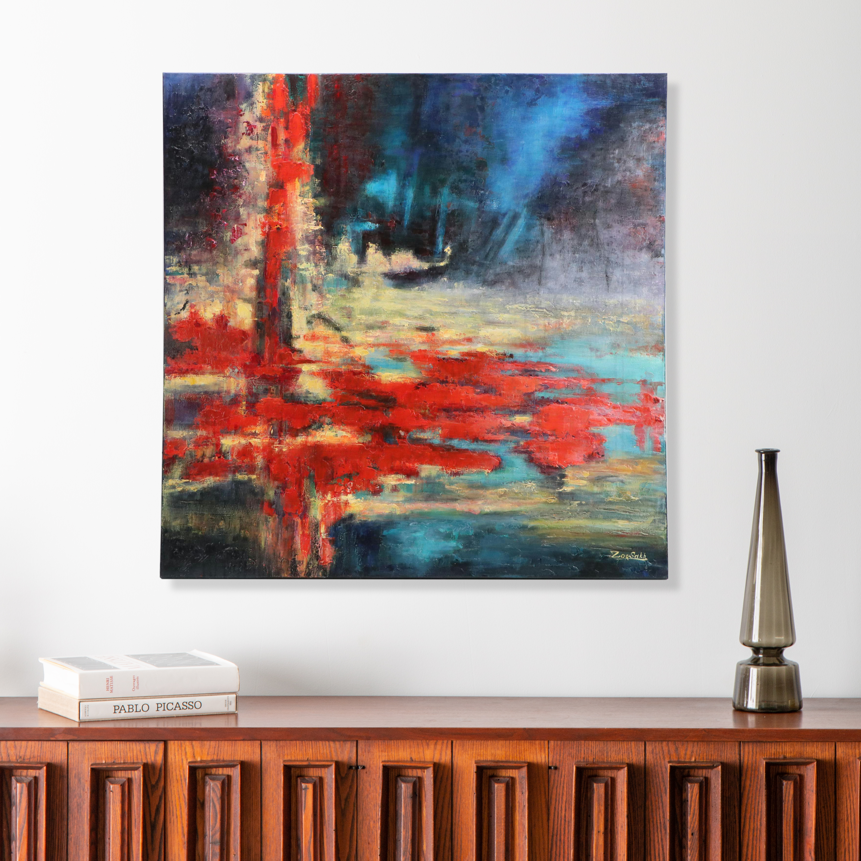 Abstract Acrylic Painting, 21st Century