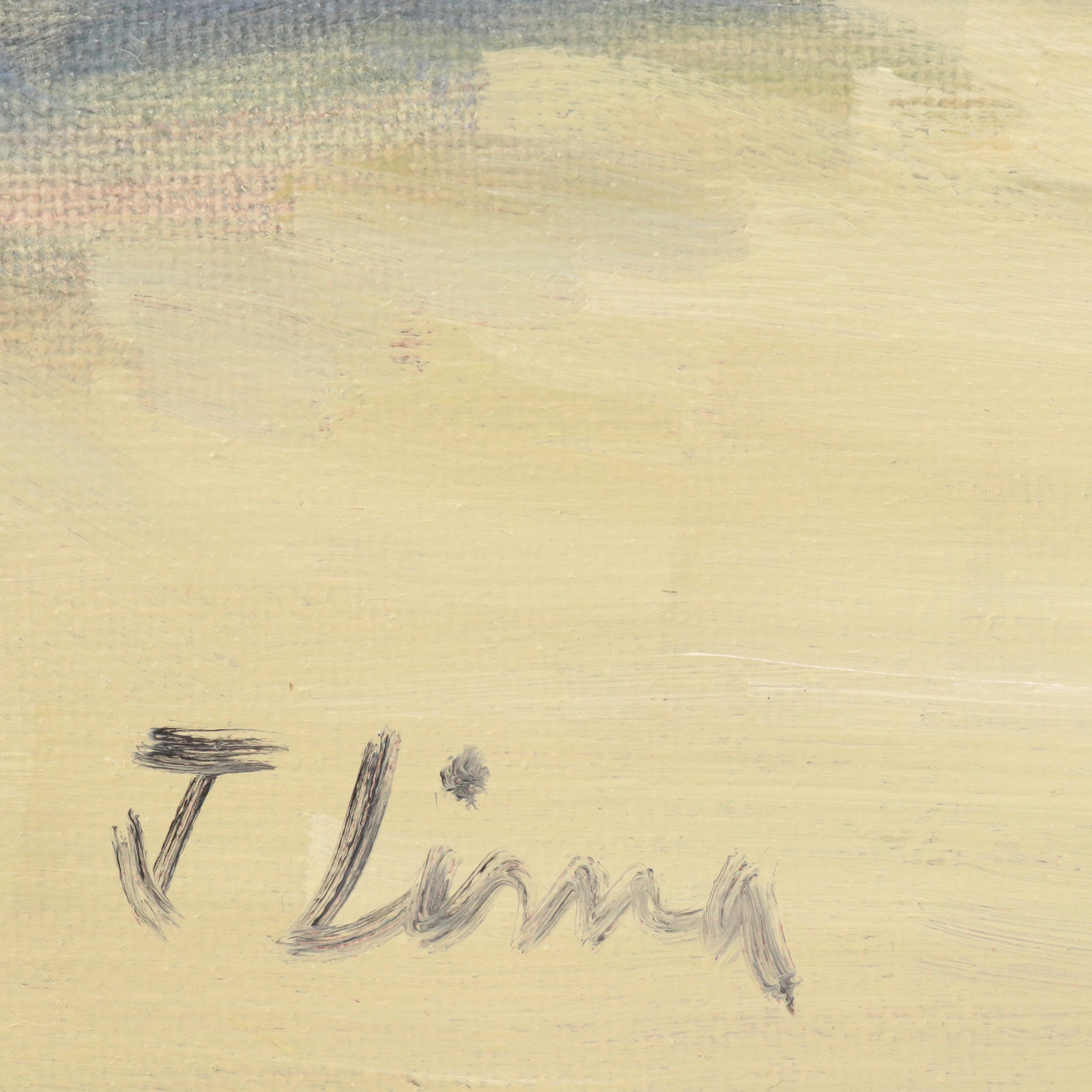 José M. Lima Stylized Landscape Oil Painting, 2025