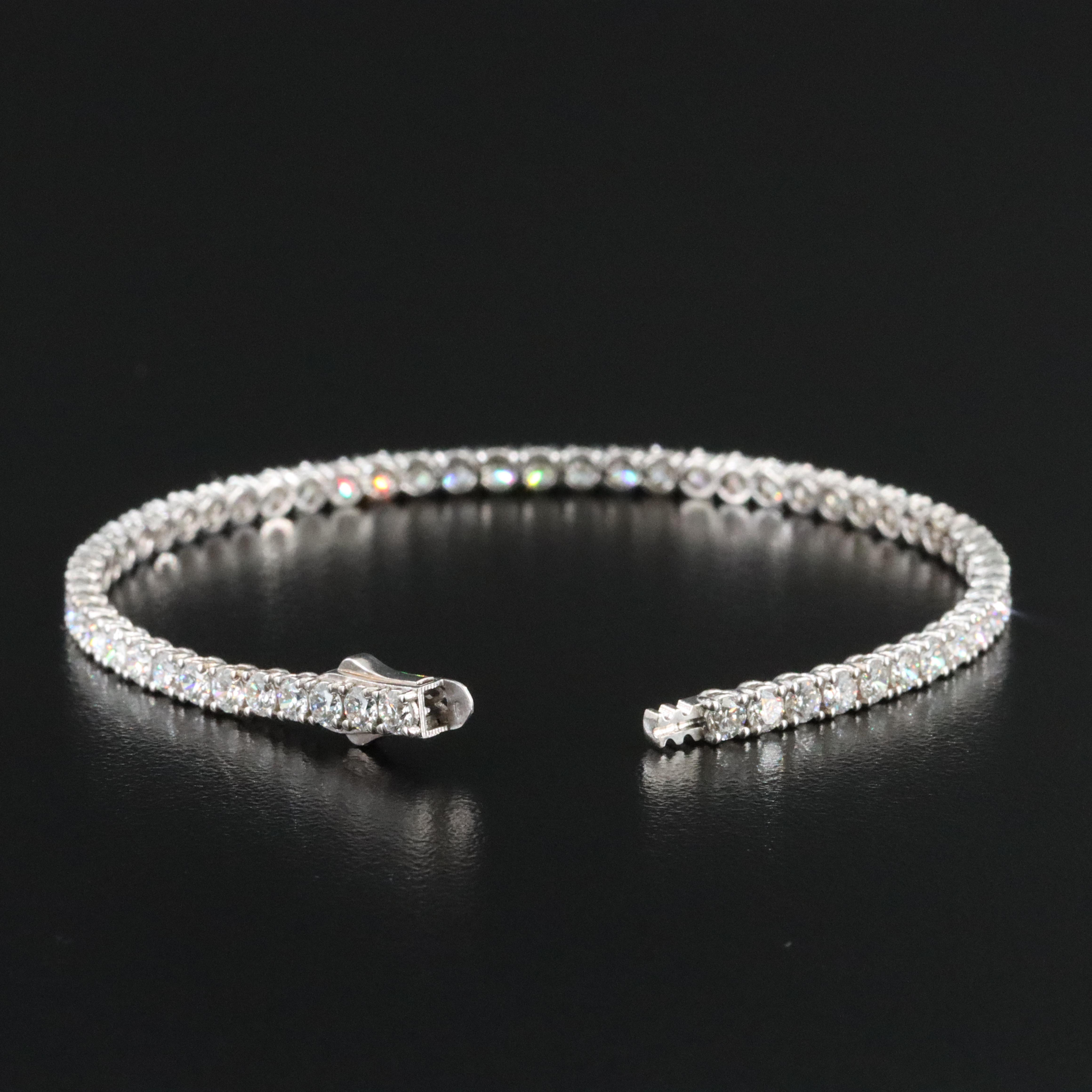 14K 4.70 CTW Lab Grown Diamond Bracelet with IGI Jewelry Report