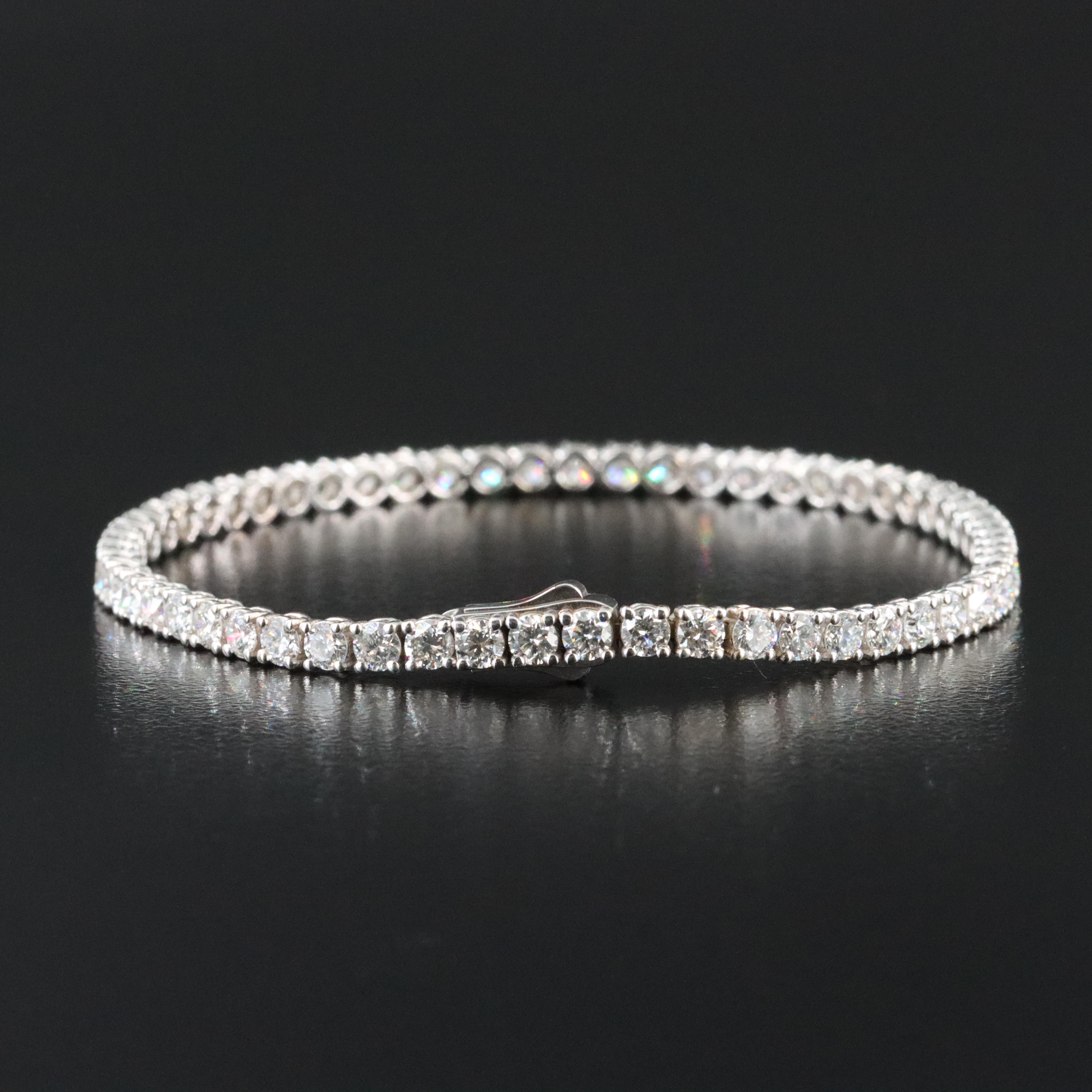 14K 4.70 CTW Lab Grown Diamond Bracelet with IGI Jewelry Report