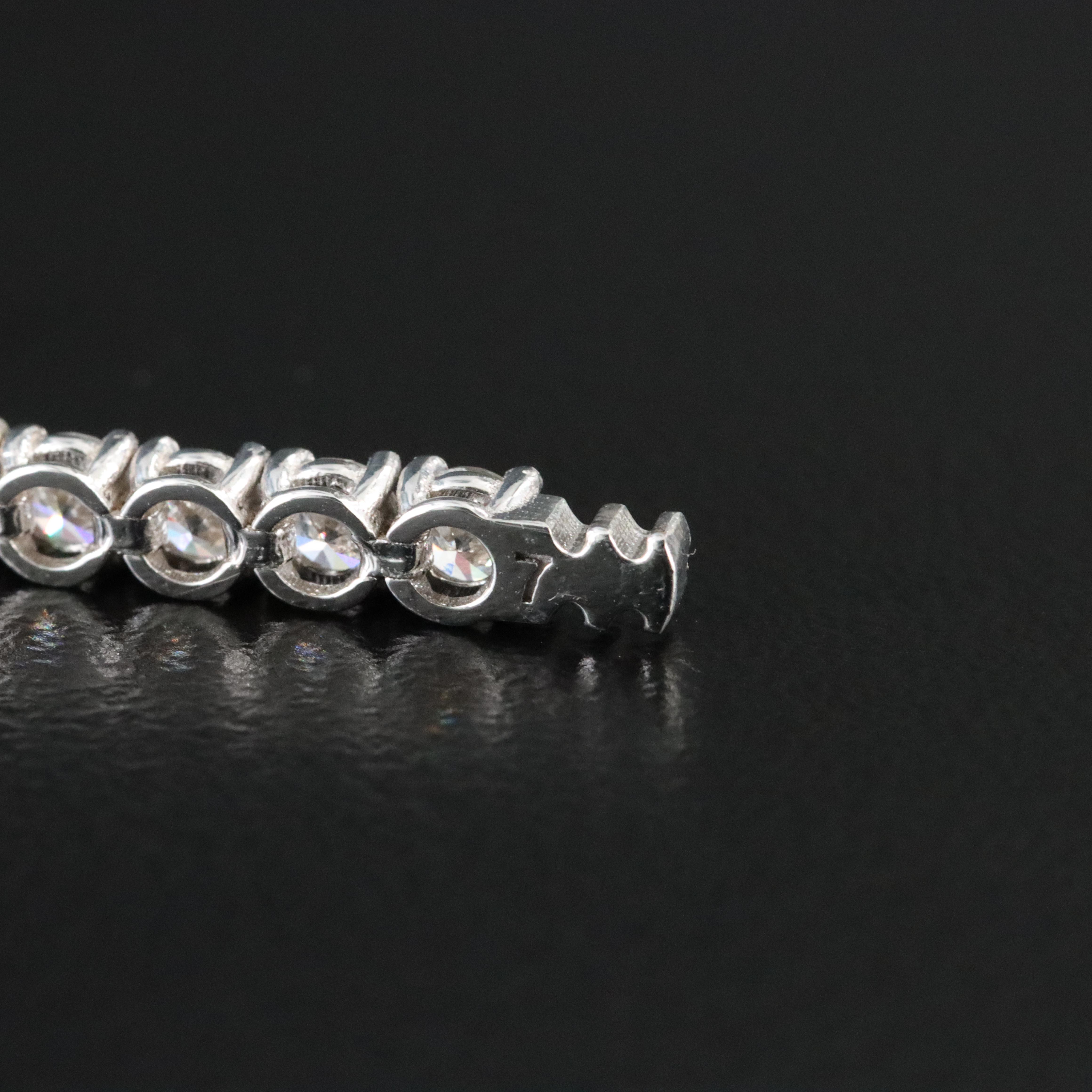 14K 4.70 CTW Lab Grown Diamond Bracelet with IGI Jewelry Report