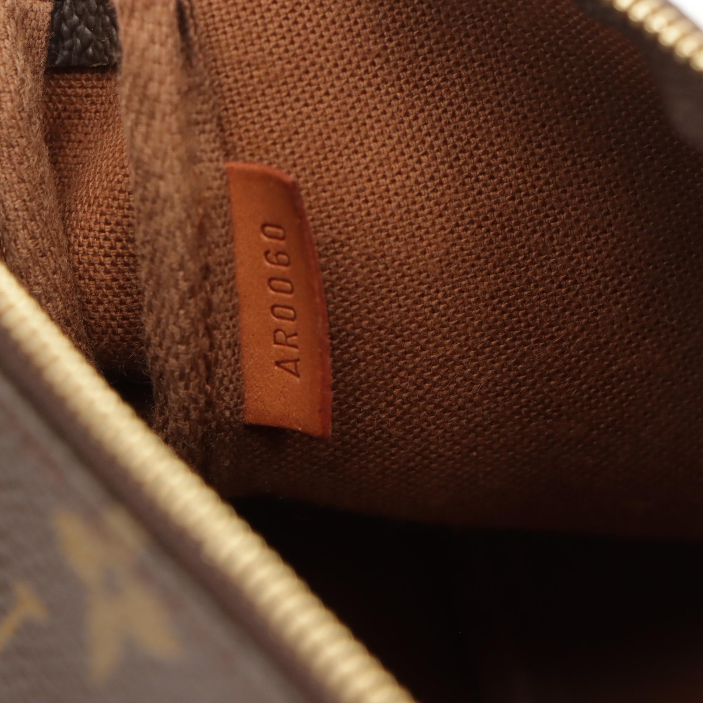 Louis Vuitton Zip Pochette in Monogram Canvas and Leather