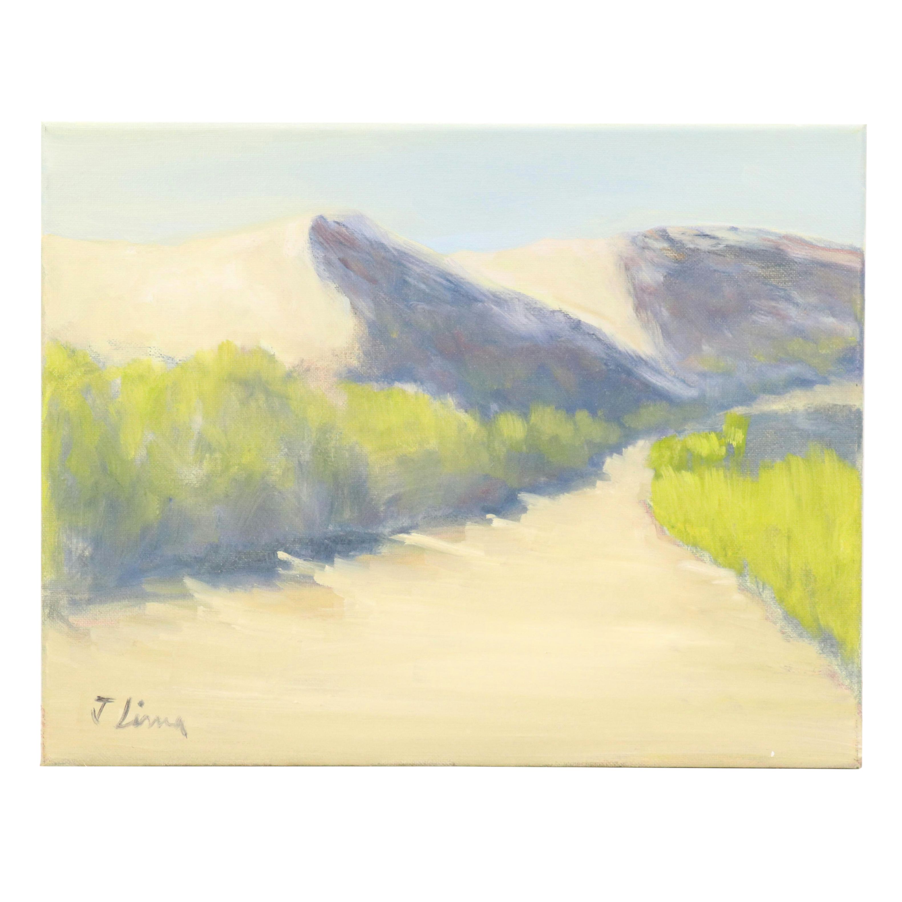 José M. Lima Stylized Landscape Oil Painting, 2025