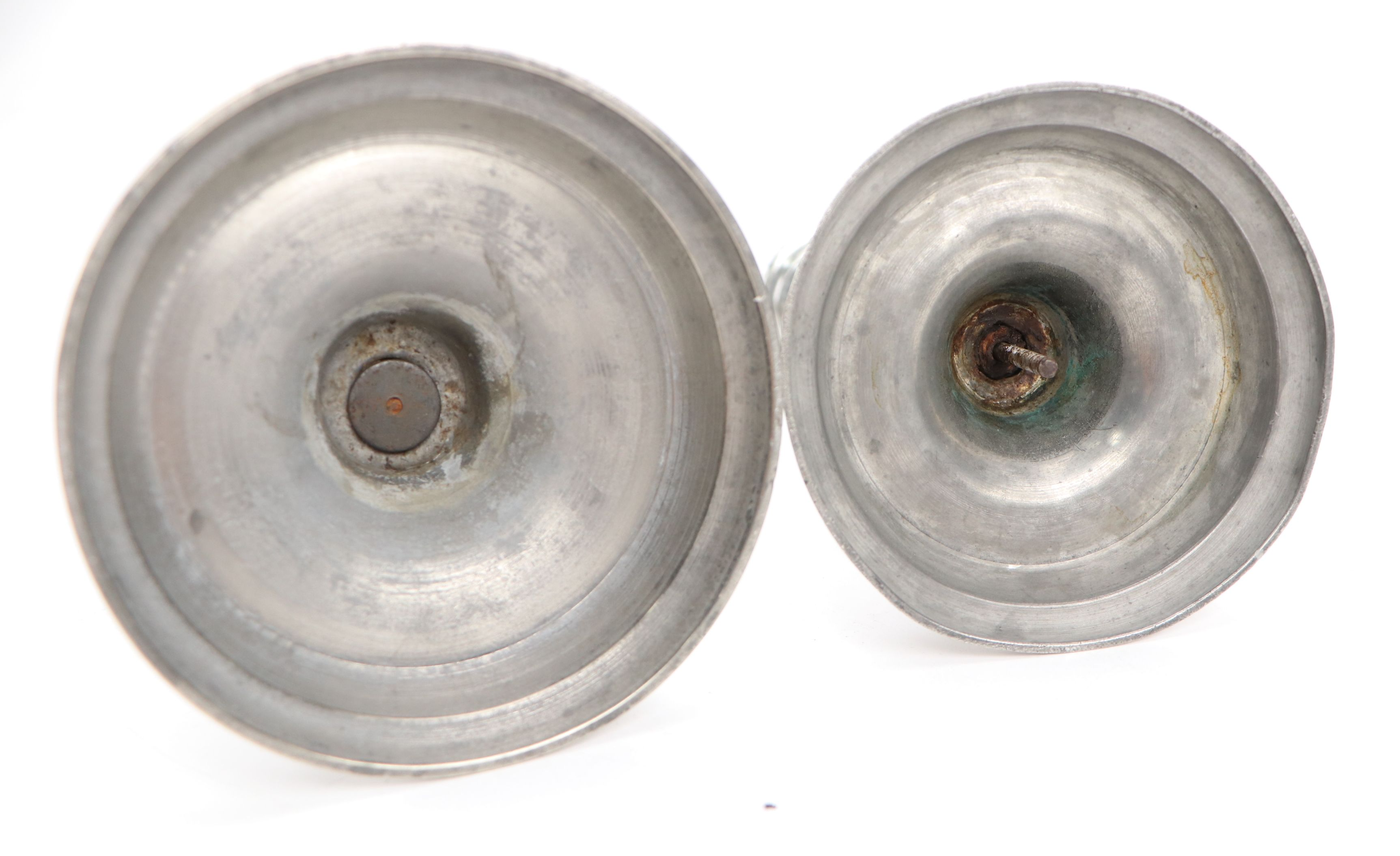 Colonial Style Royal Holland and Other Pewter Candle Holders