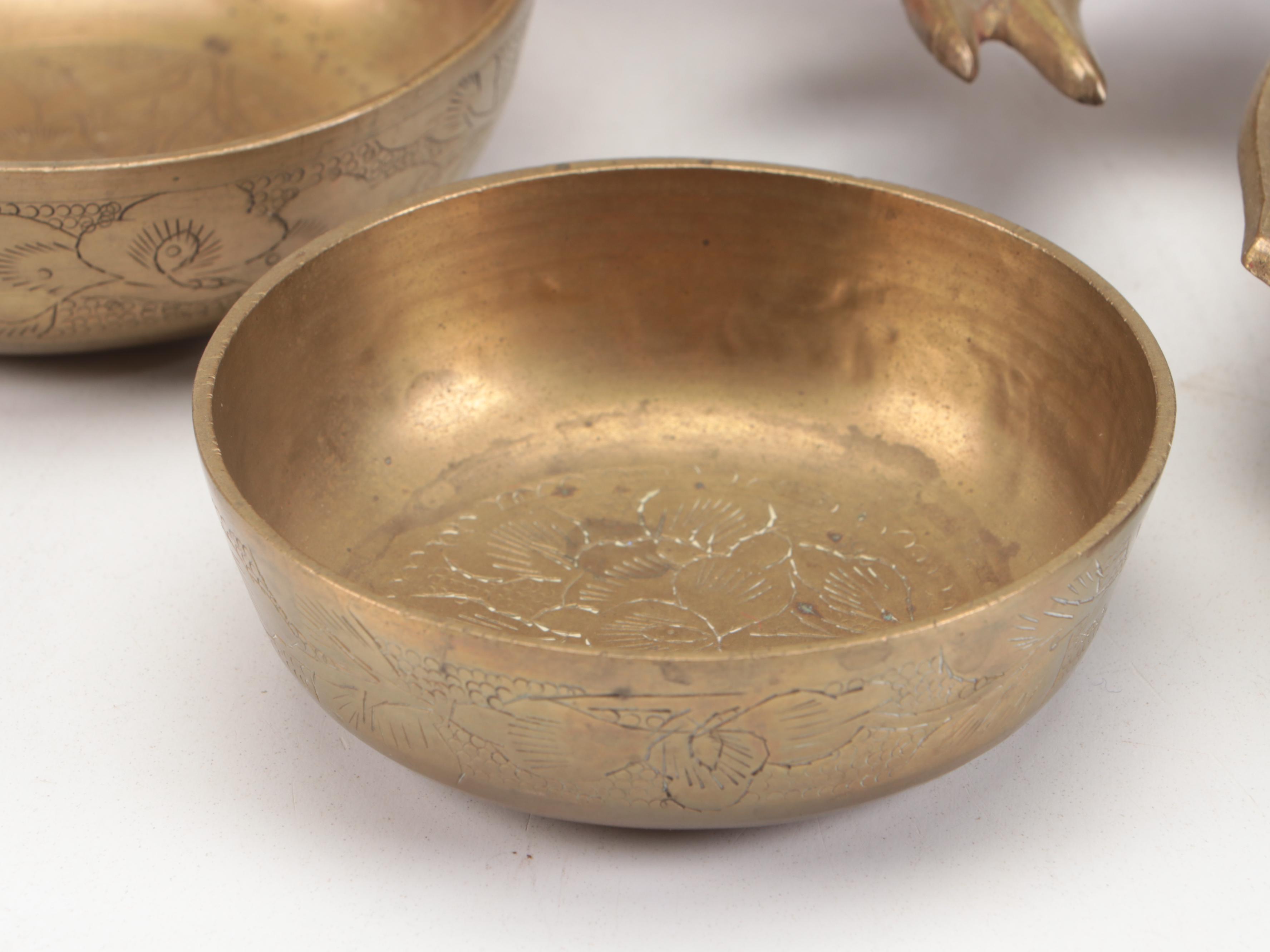 Chinese Satsuma Style Ceramic Vase with Cloisonné Vase and Other Brass Décor