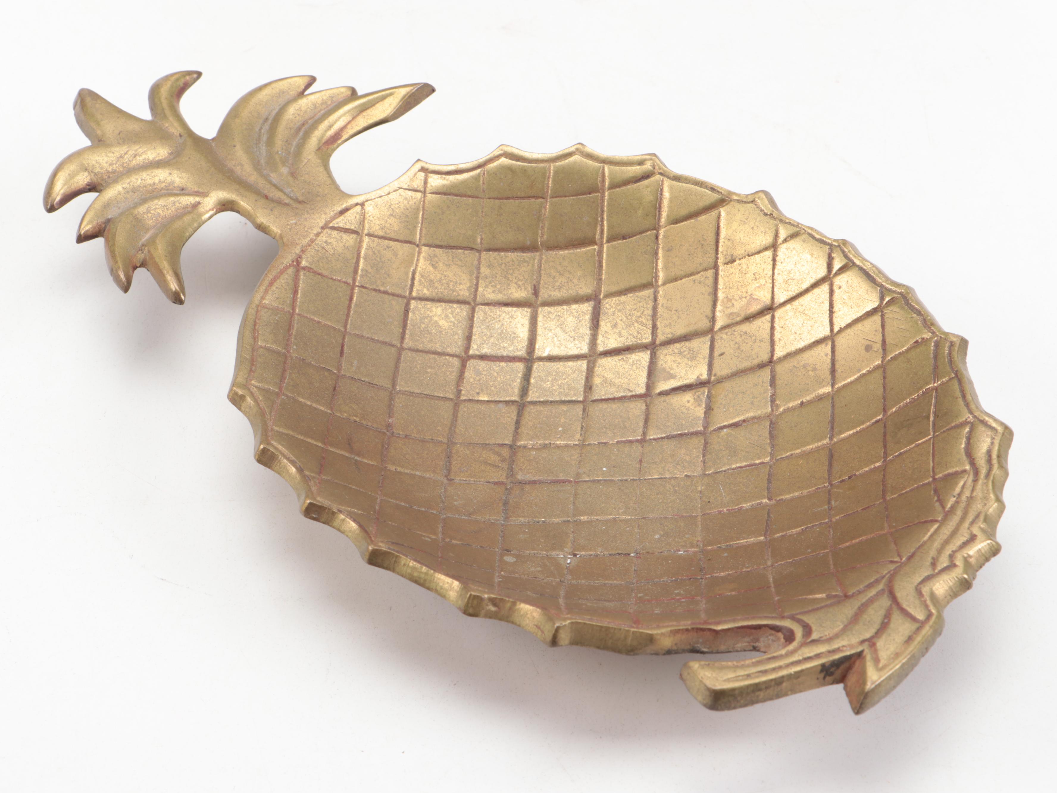 Chinese Satsuma Style Ceramic Vase with Cloisonné Vase and Other Brass Décor