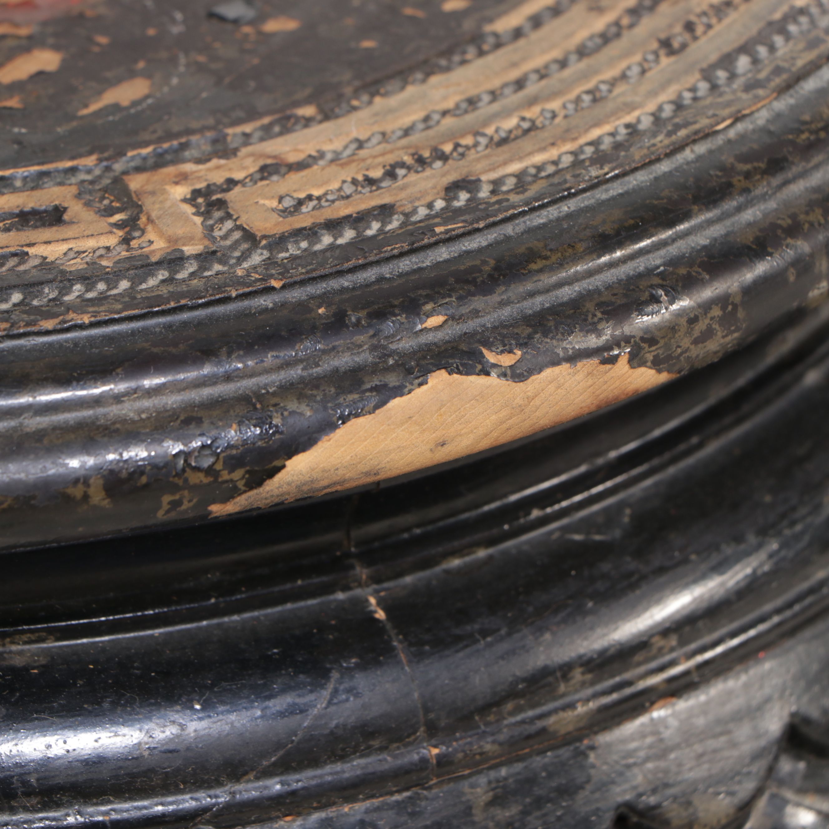 Chinese Carved Ebonized Wood Plant Stand
