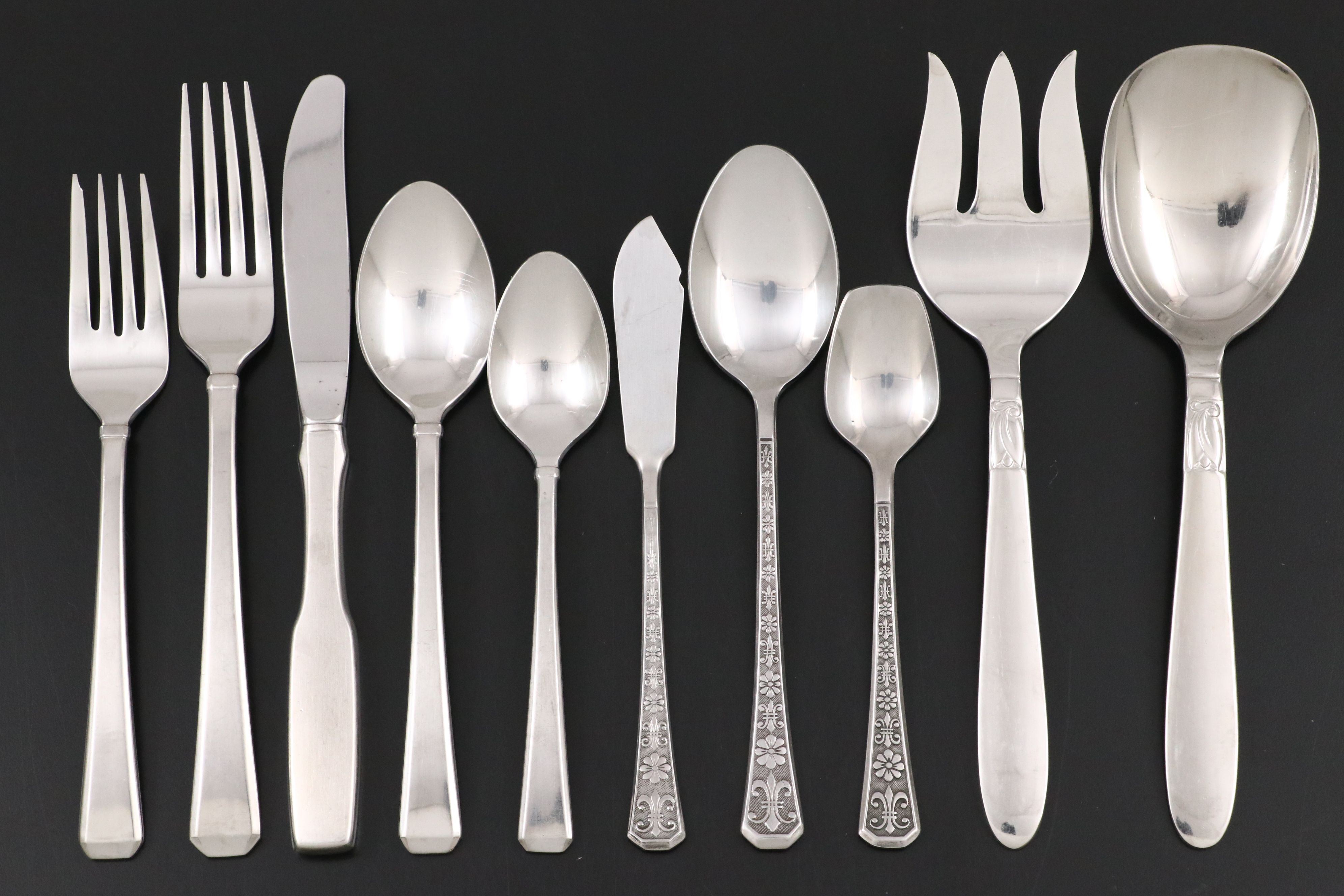 Gorham "Column" Stainless Steel Flatware