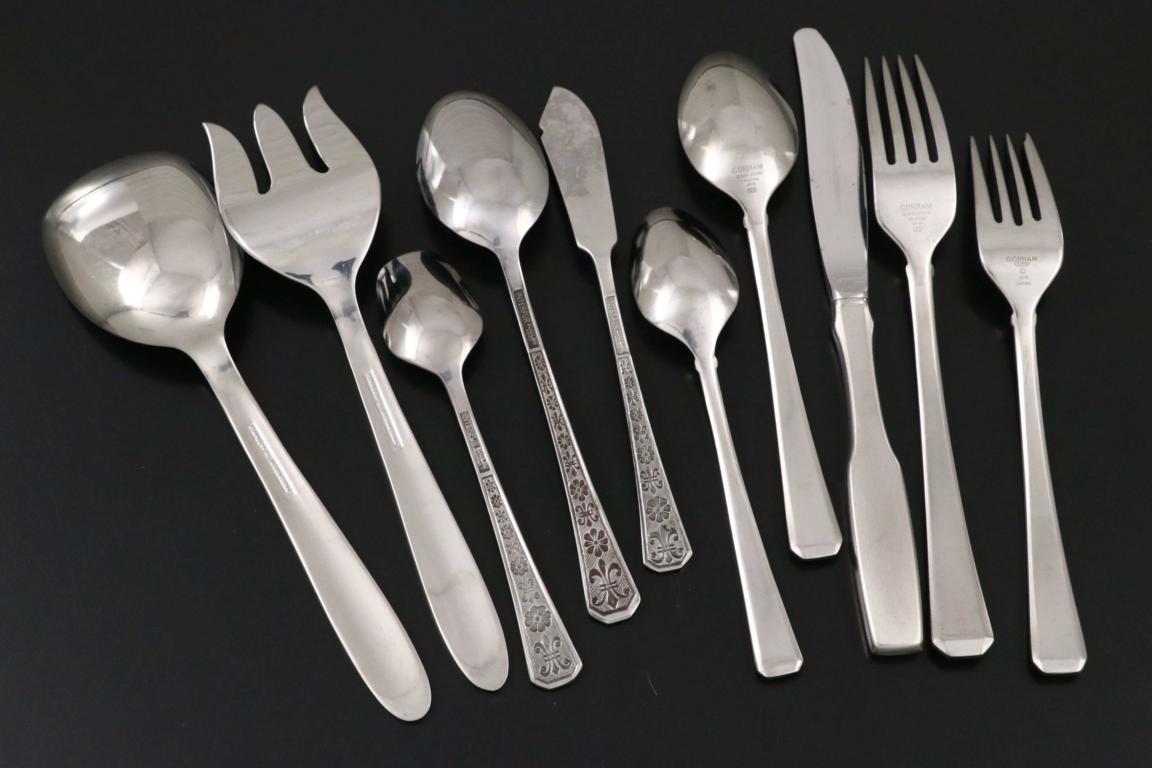 Gorham "Column" Stainless Steel Flatware