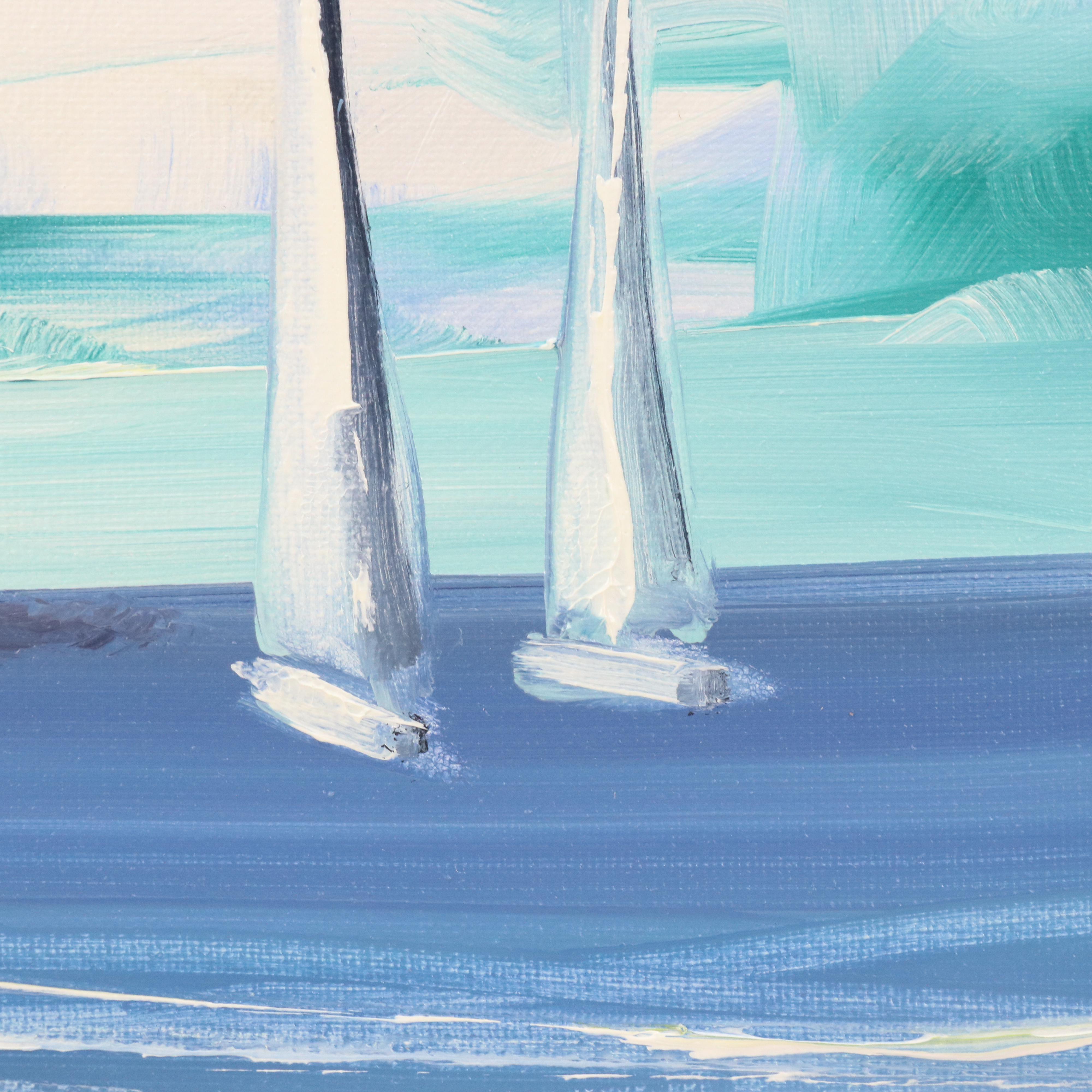 José M. Lima Stylized Nautical Oil Painting, 2025