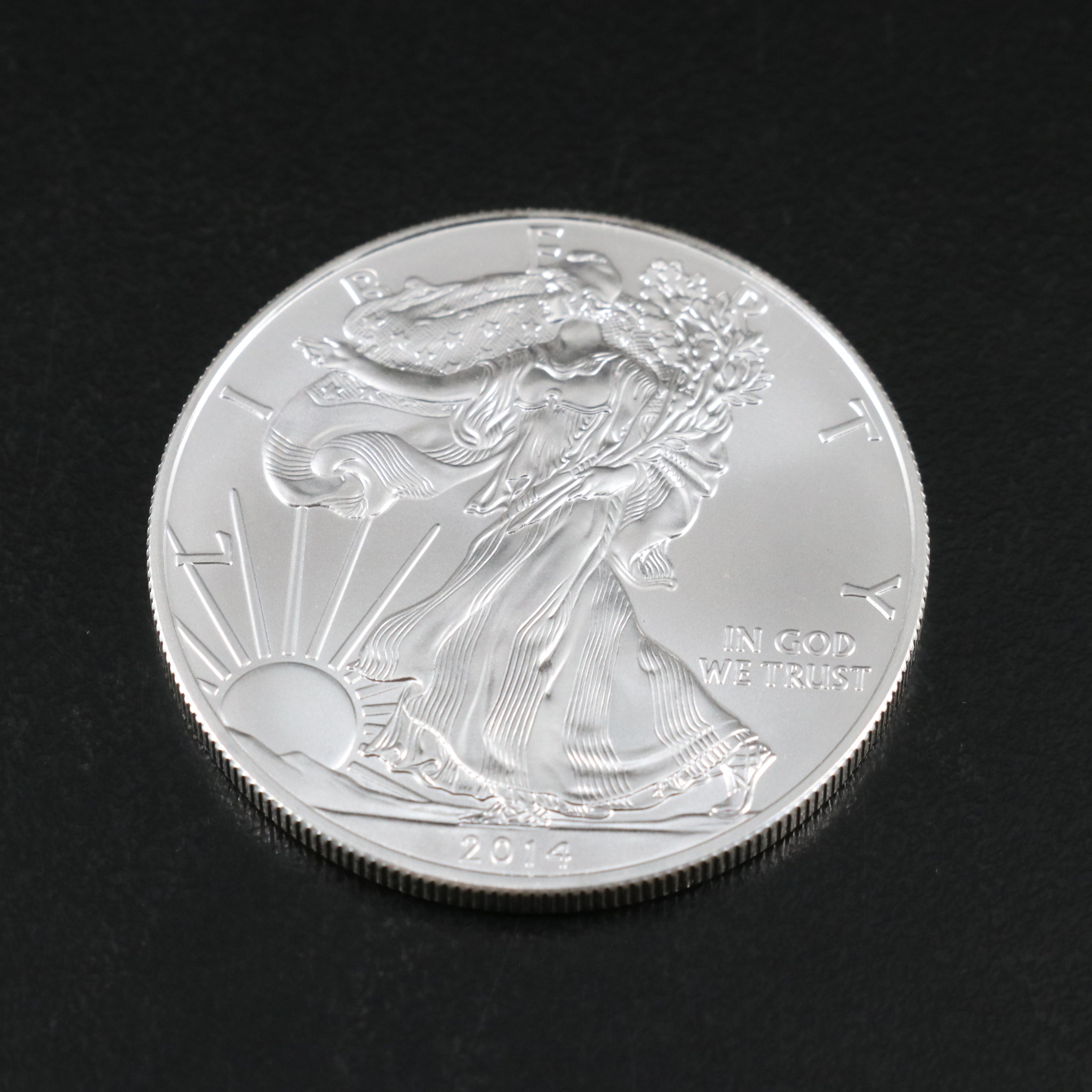 Three 2014 U.S. Silver Eagles