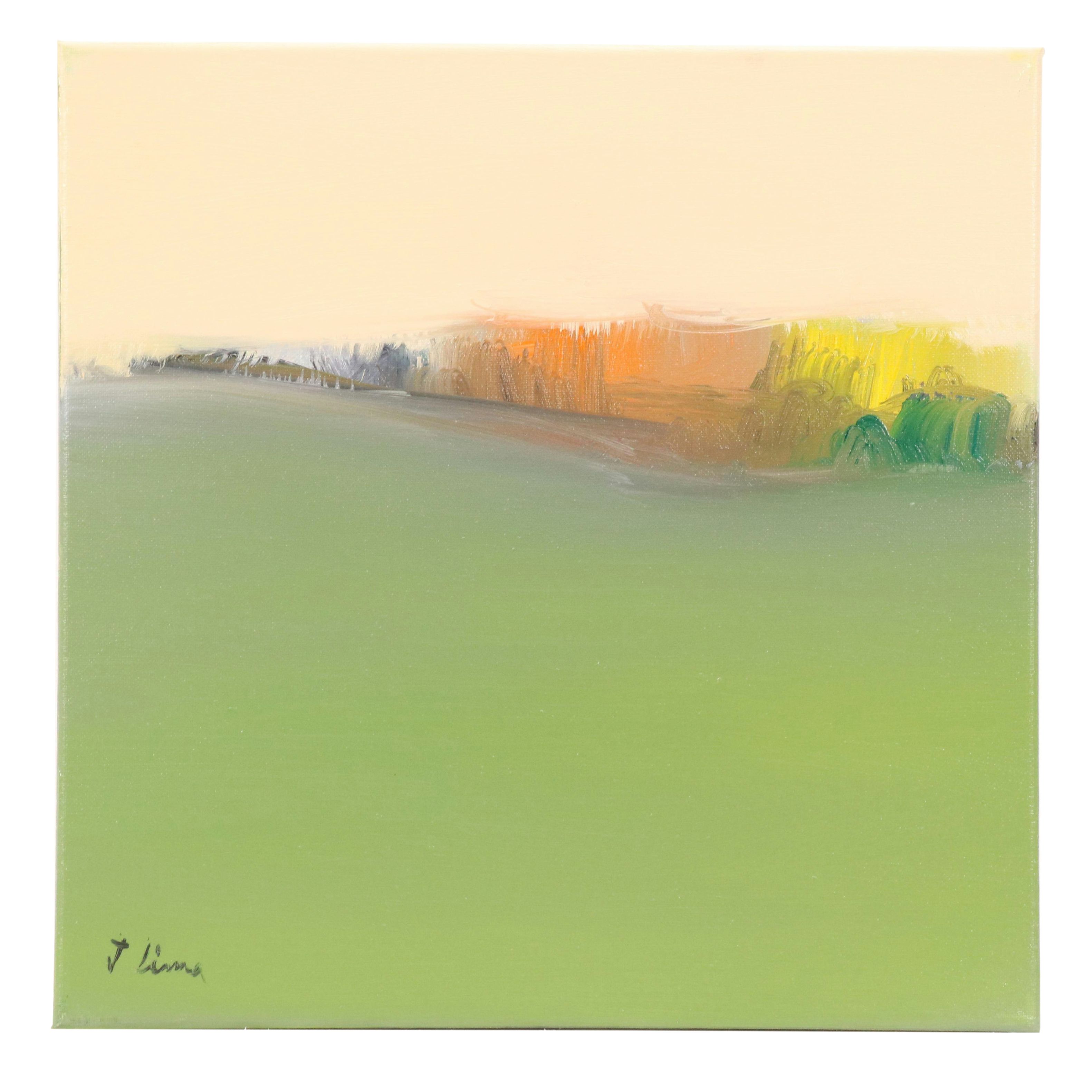 José M. Lima Stylized Landscape Oil Painting, 2025