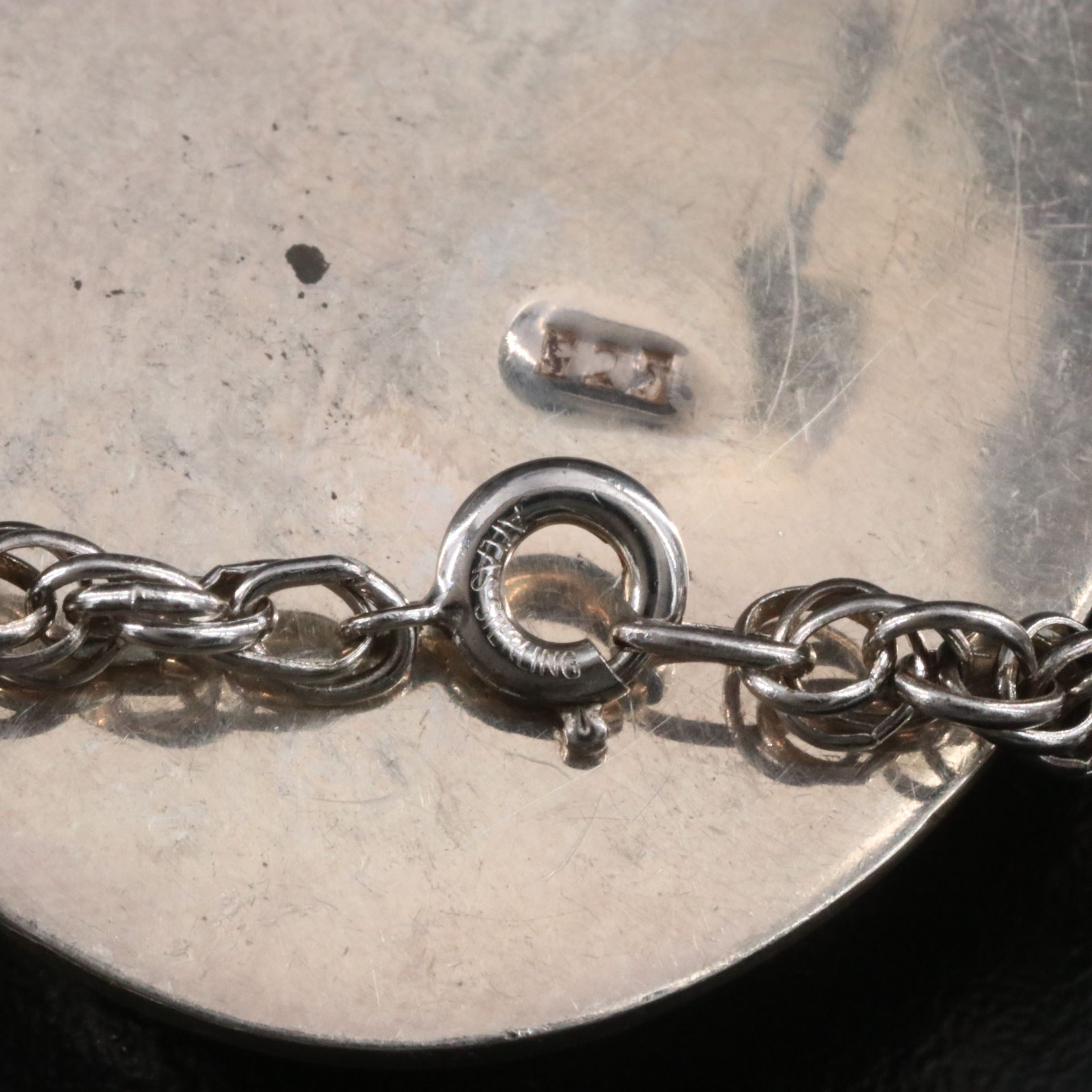 Sterling Black Onyx Pendant Necklace