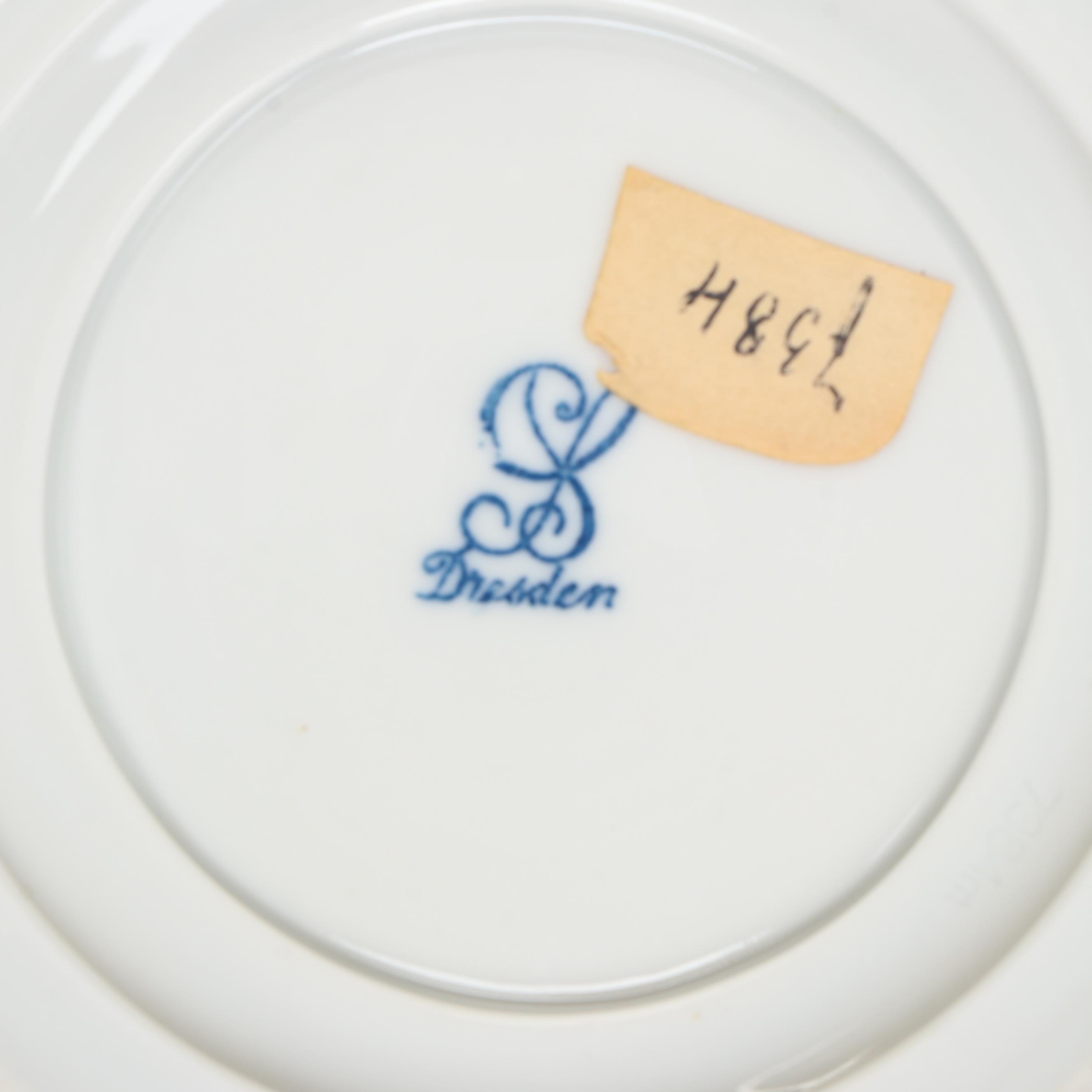 Dresden Reticulated Porcelain Decorative Bowl