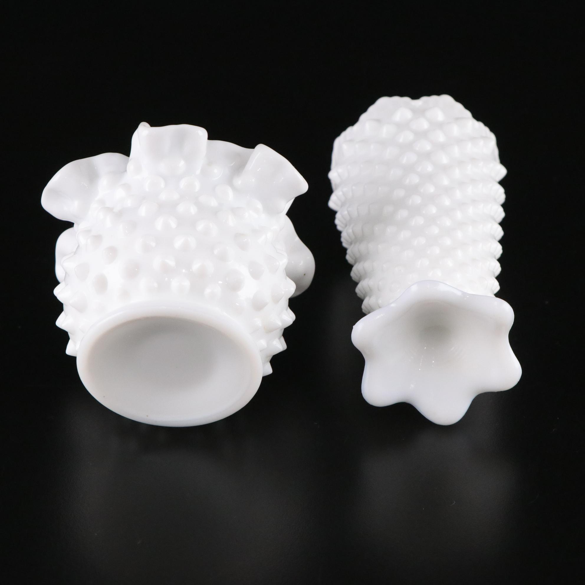 Boyd Blue Hen Glass Salt & Pepper Shakers, Lattice Trim Milk Glass Bowl and More