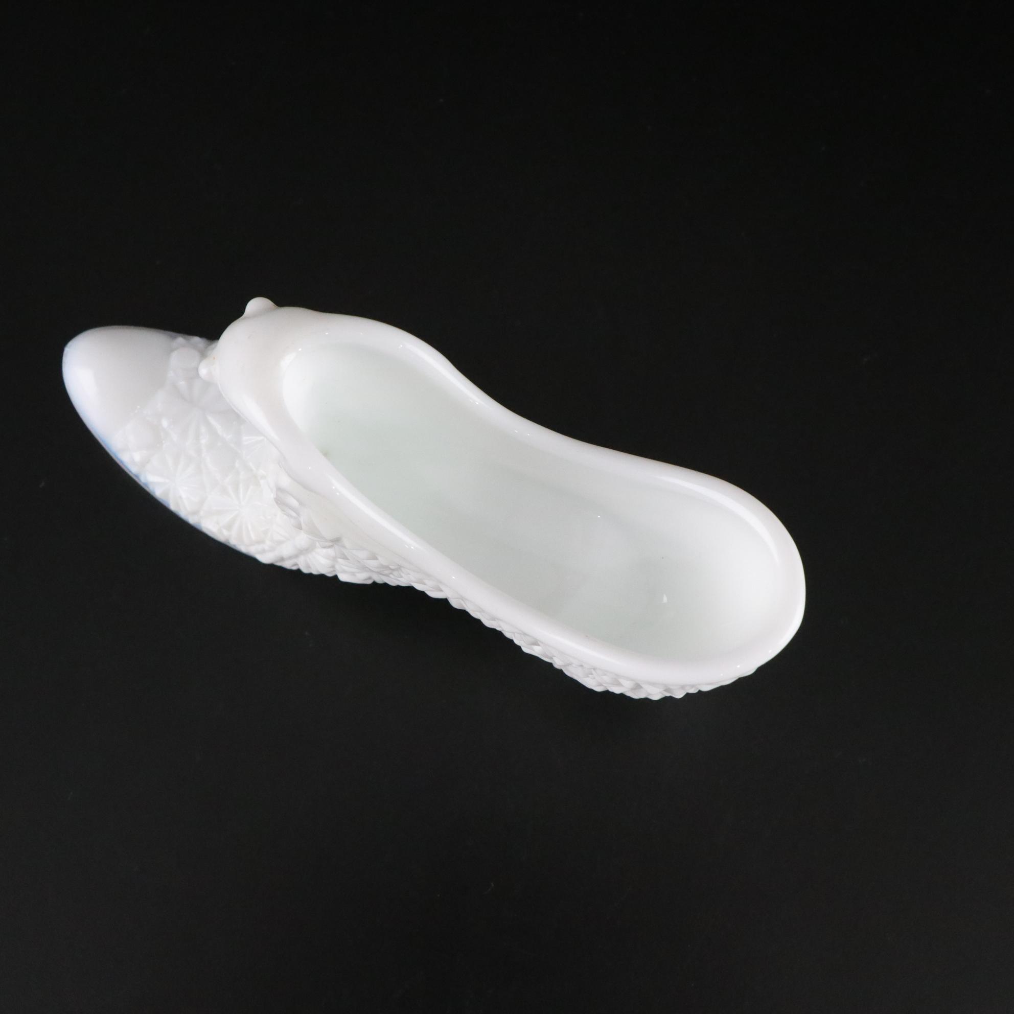 Boyd Blue Hen Glass Salt & Pepper Shakers, Lattice Trim Milk Glass Bowl and More