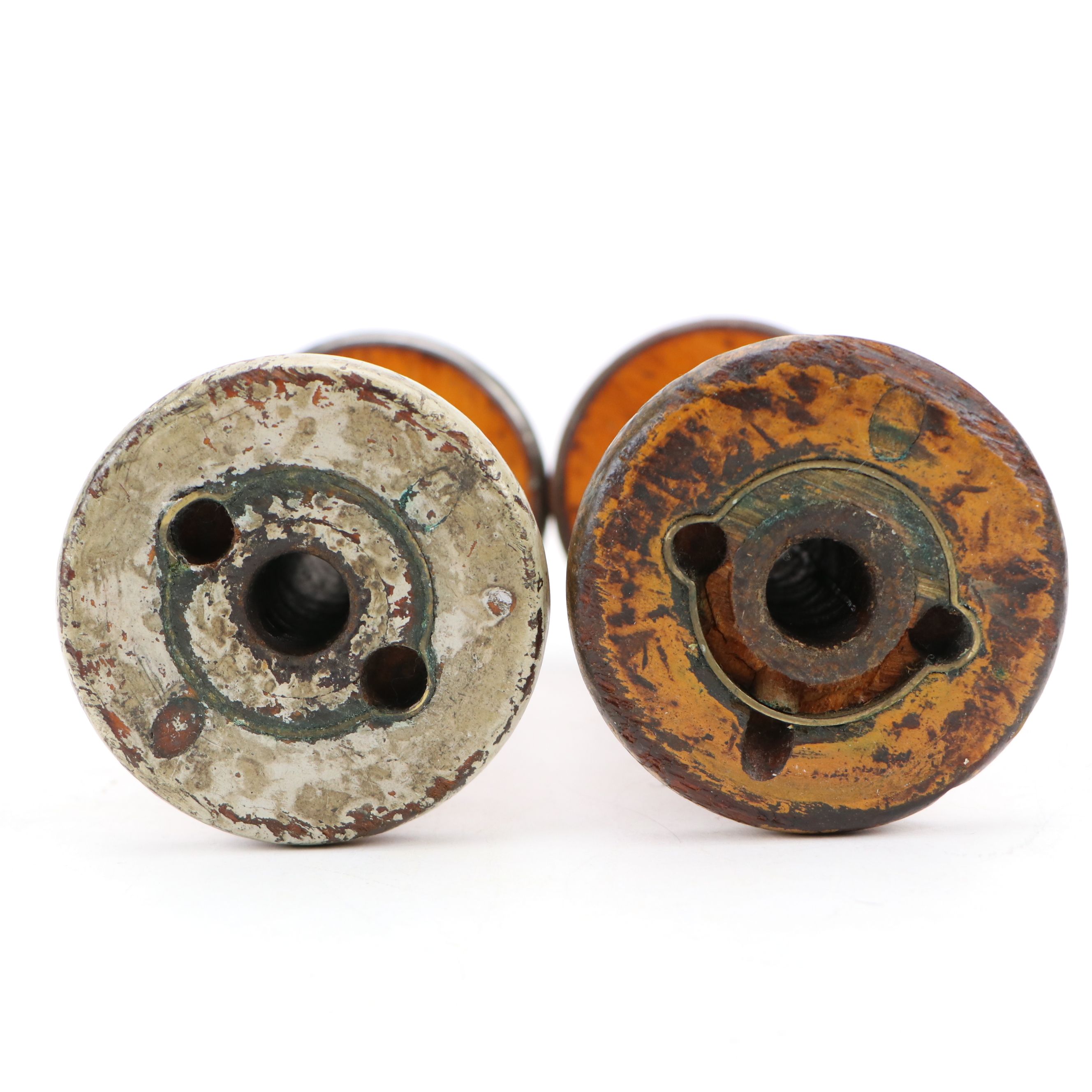 Industrial Wooden Yarn Spools, Early to Mid-20th Century