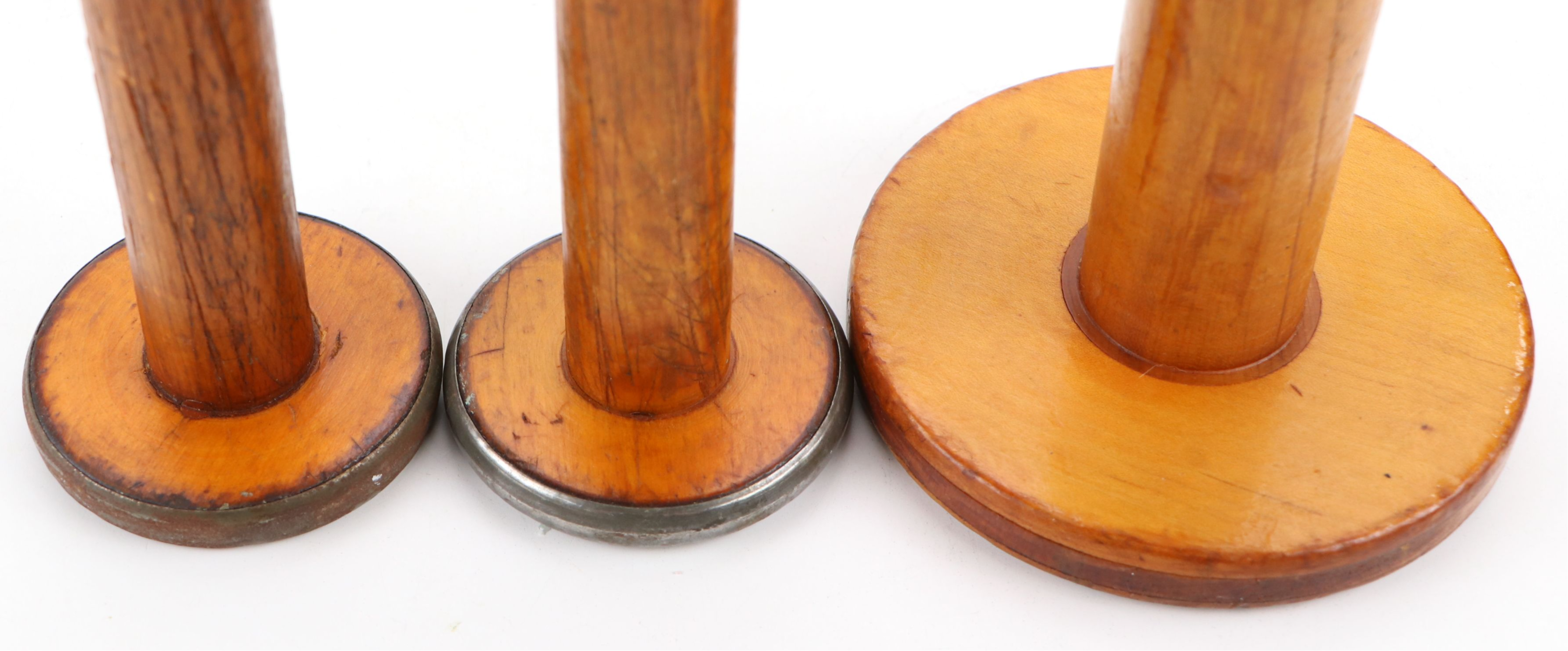 Industrial Wooden Yarn Spools, Early to Mid-20th Century